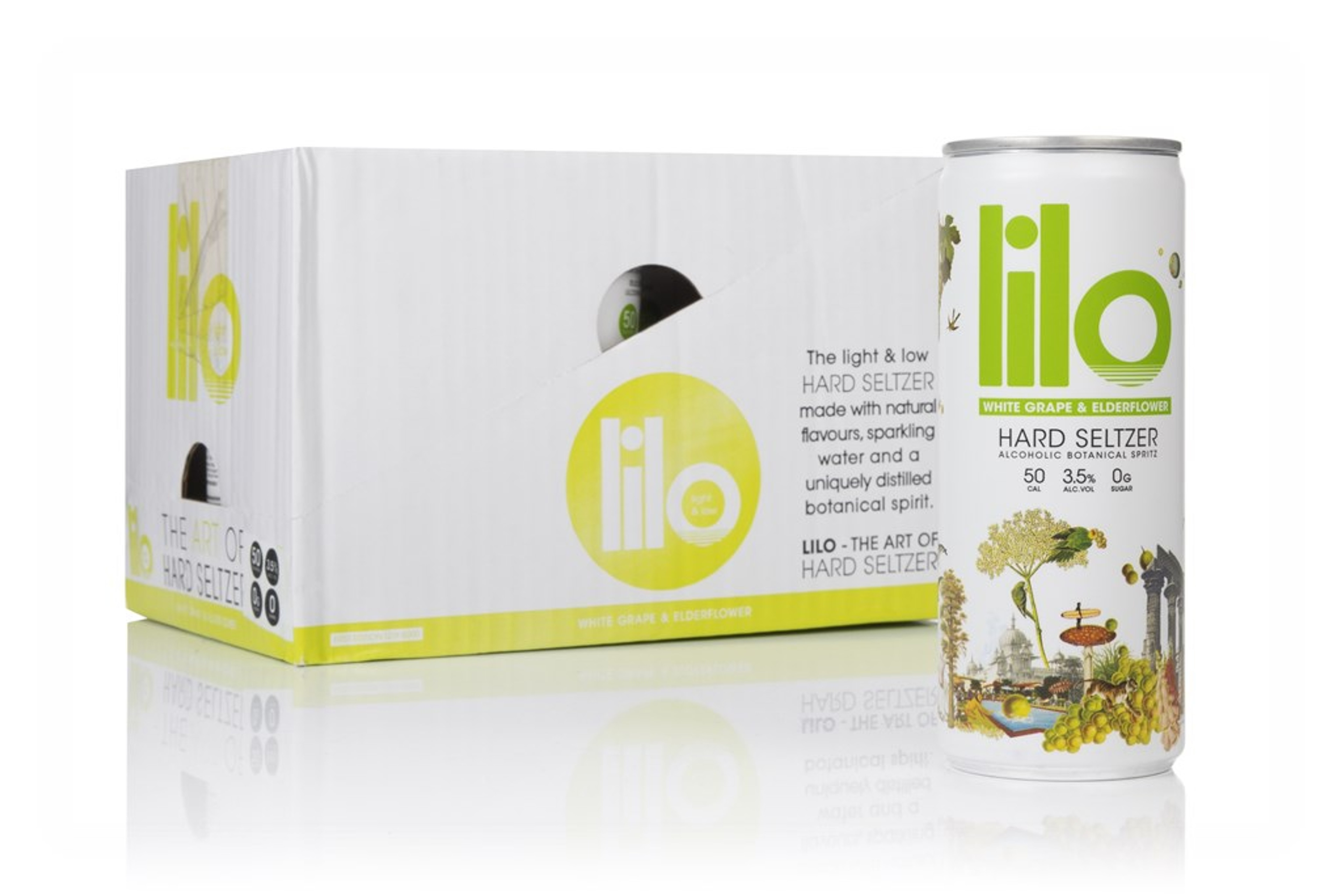 Lilo White Grape & Elderflower Hard Seltzer (12 x 250ml) 300cl