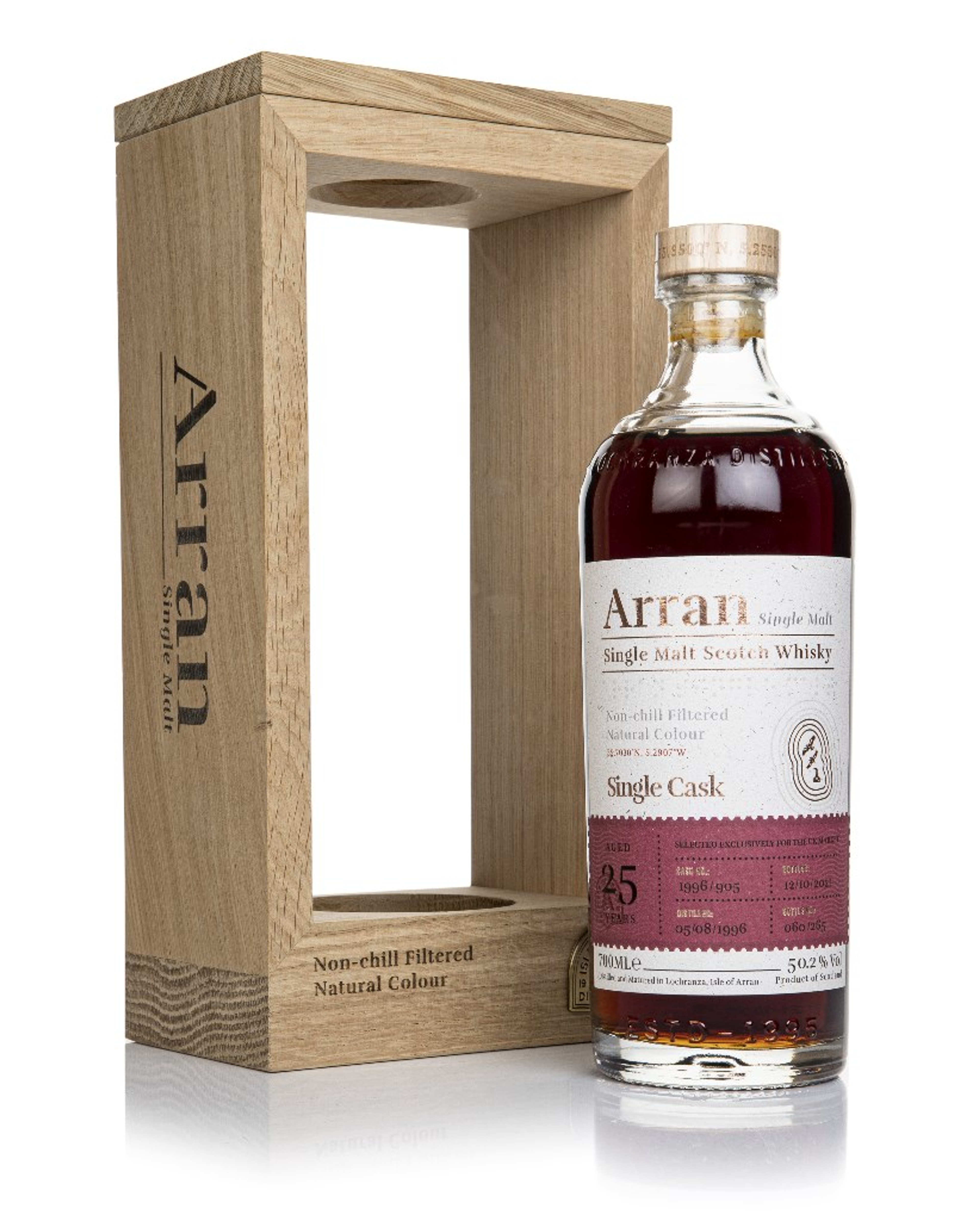 Arran 25 Year Old 1996 (cask 1996/905) – Single Cask 70cl