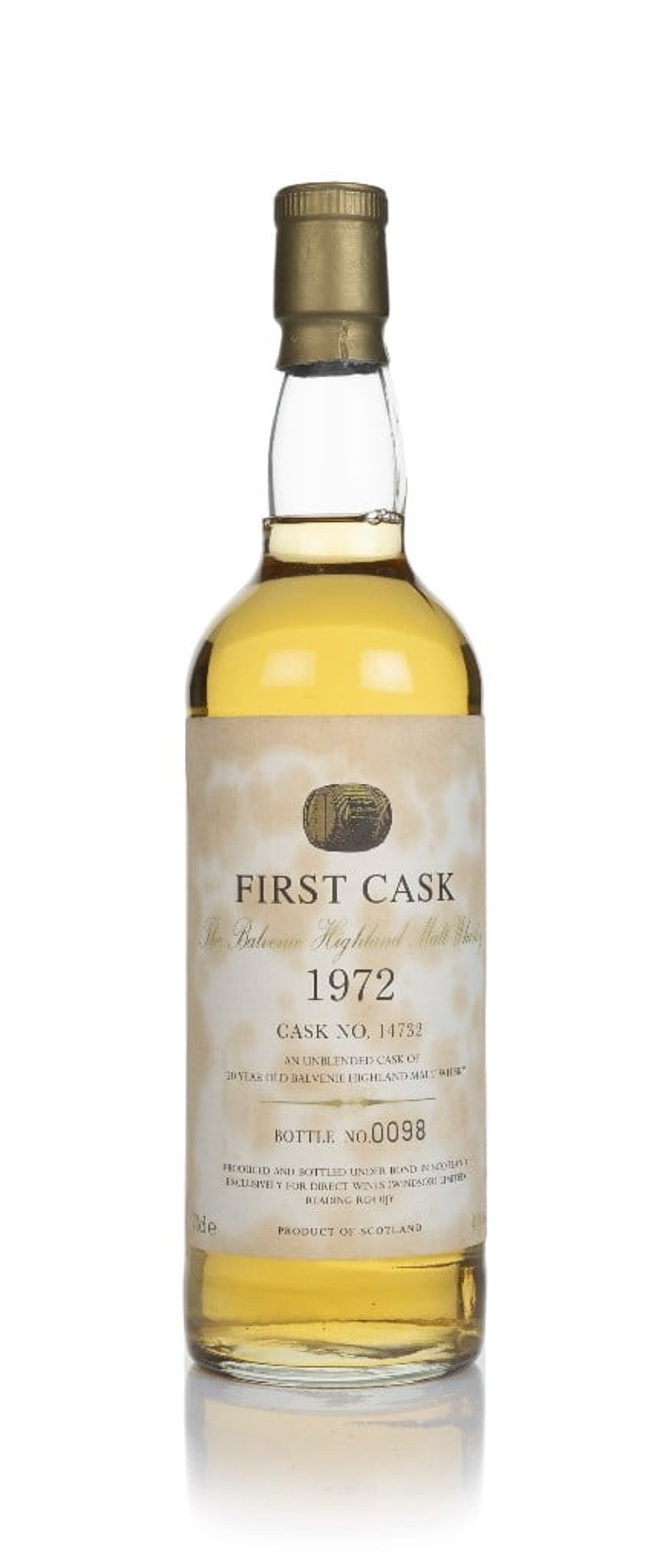 Balvenie 20 Year Old 1972 (cask 14732) - First Cask 70cl