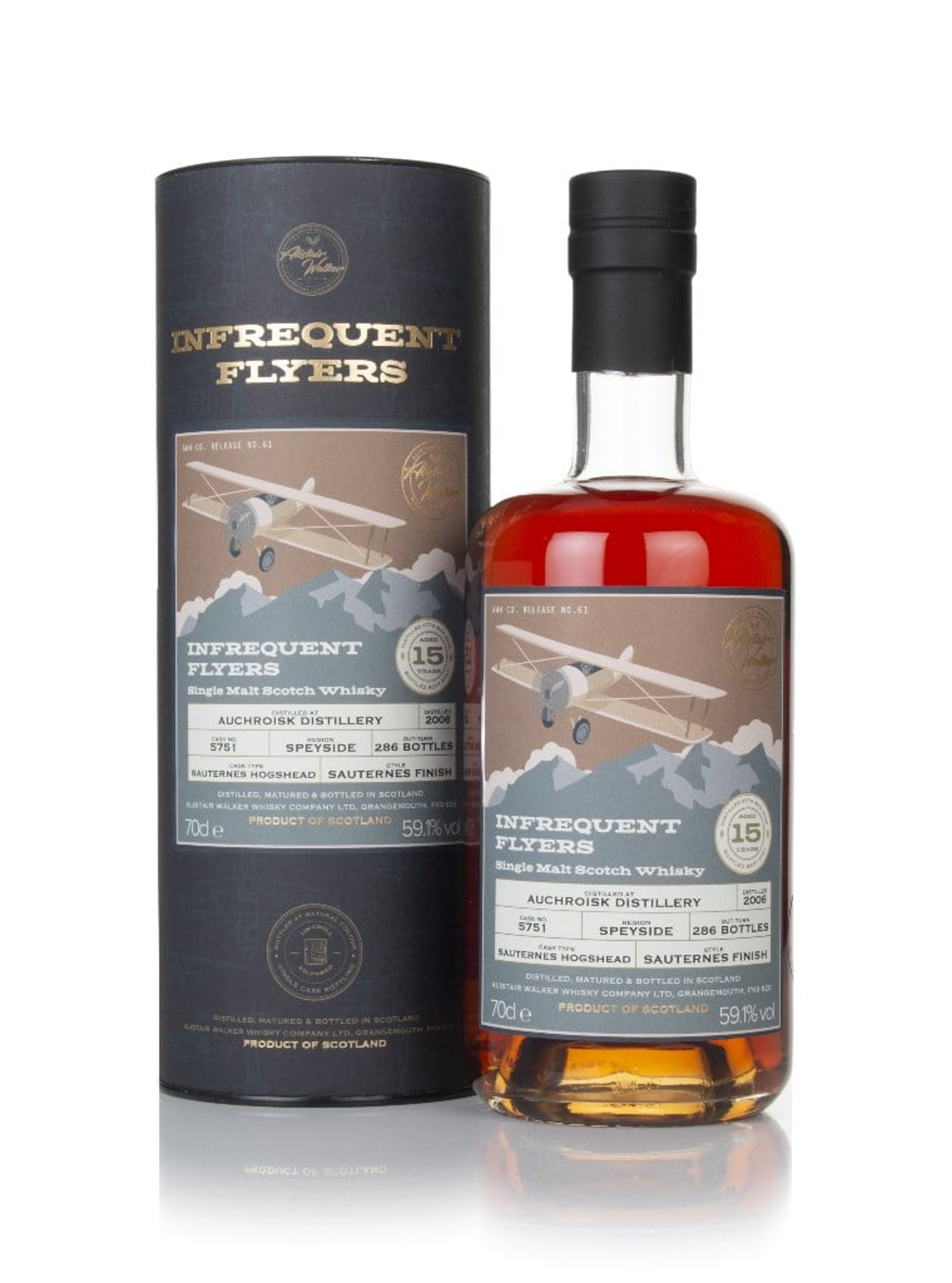 Auchroisk 15 Year Old 2006 (cask 5751) - Infrequent Flyers (Alistair Walker) 70cl