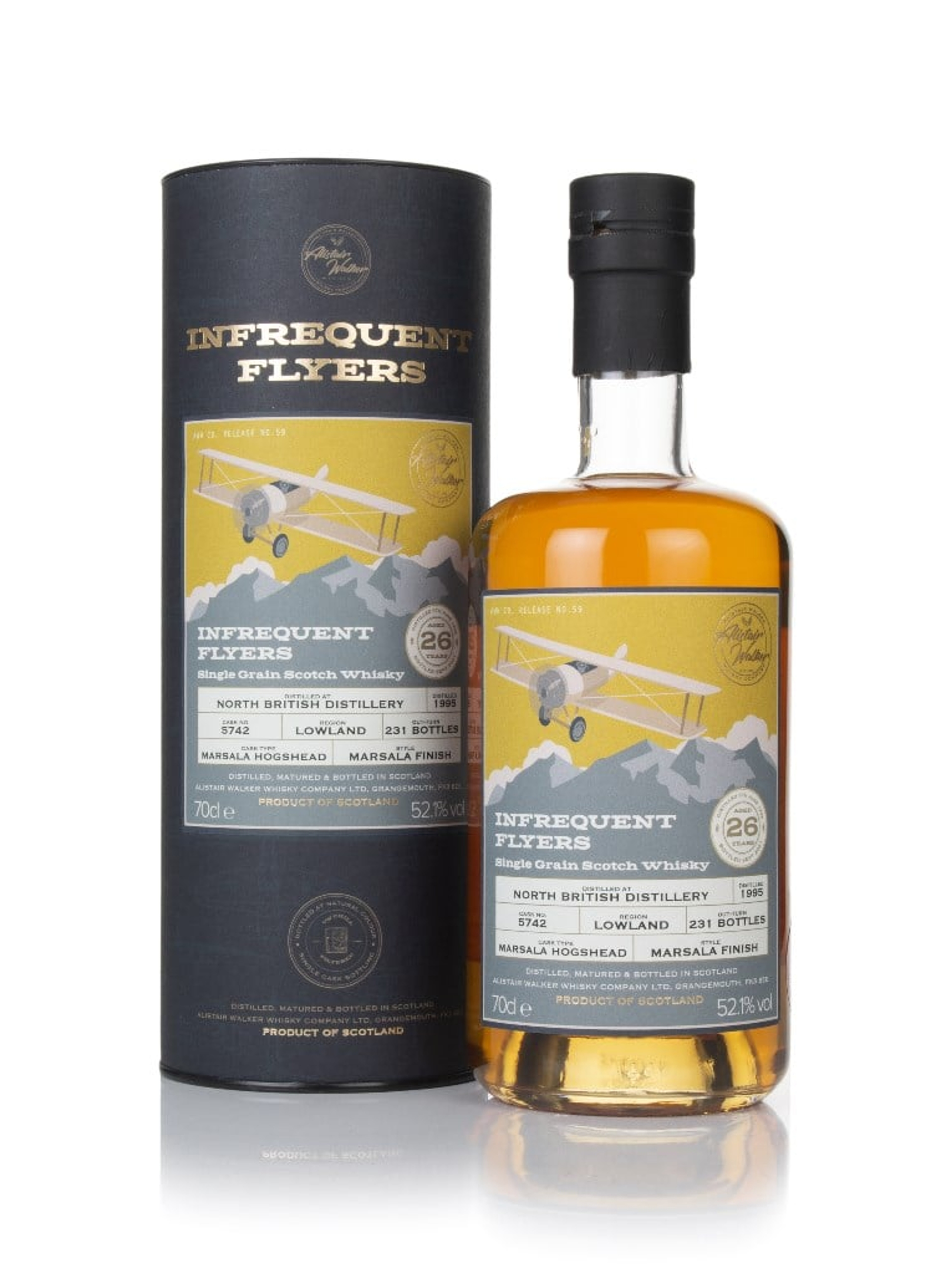 North British 26 Year Old 1995 (cask 5742) - Infrequent Flyers (Alistair Walker) 70cl