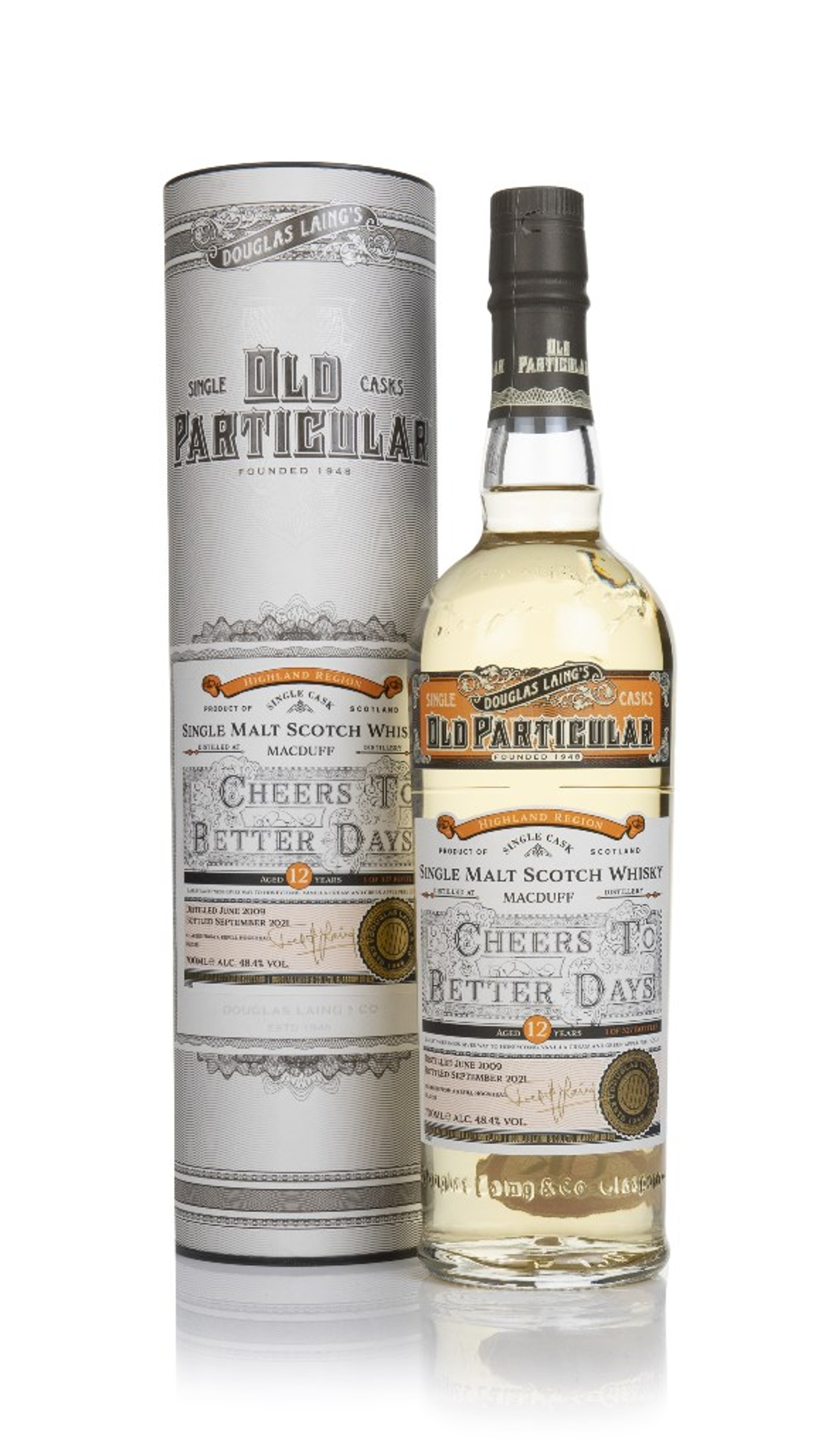 Macduff "Cheers To Better Days" 12 Year Old 2009 (cask 15233) - Old Particular (Douglas Laing) 70cl