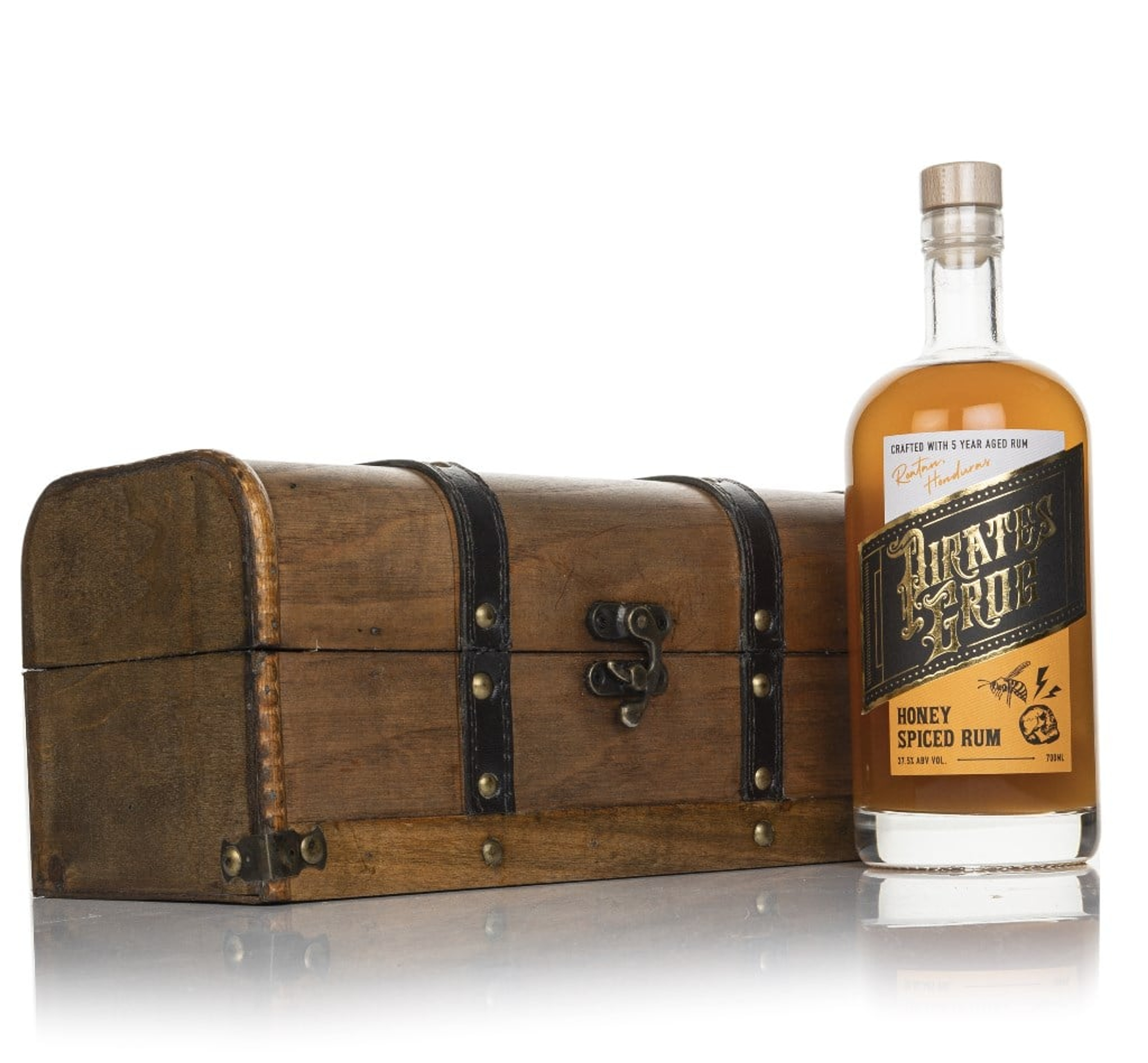 Pirate's Grog Honey Spiced Rum Gift Chest 70cl