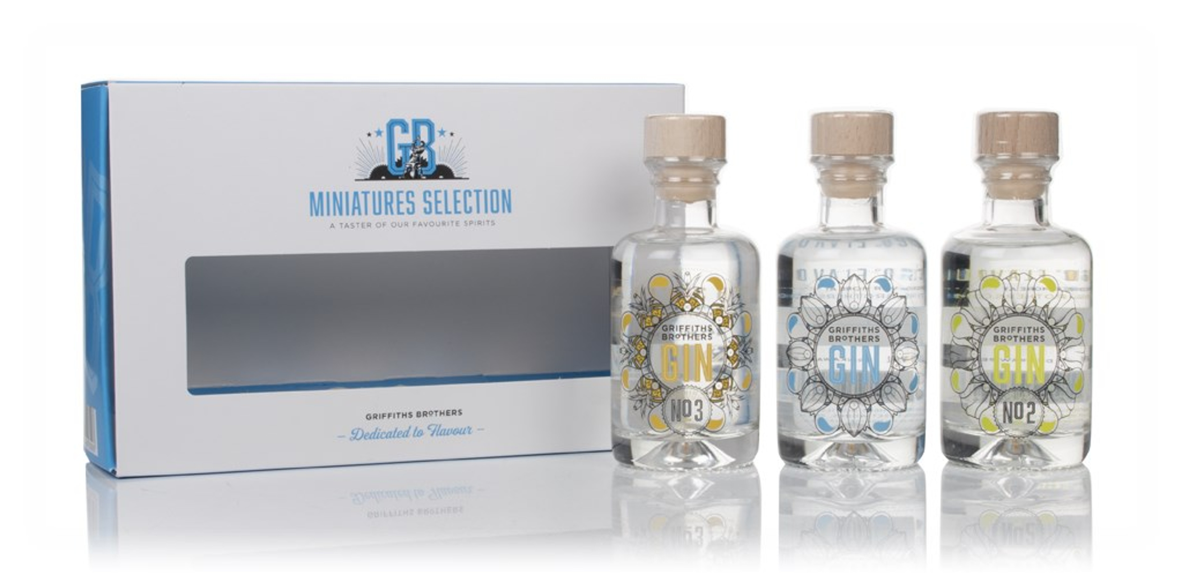 Griffiths Brothers Gin Triple Pack (3 x 100ml) 30cl