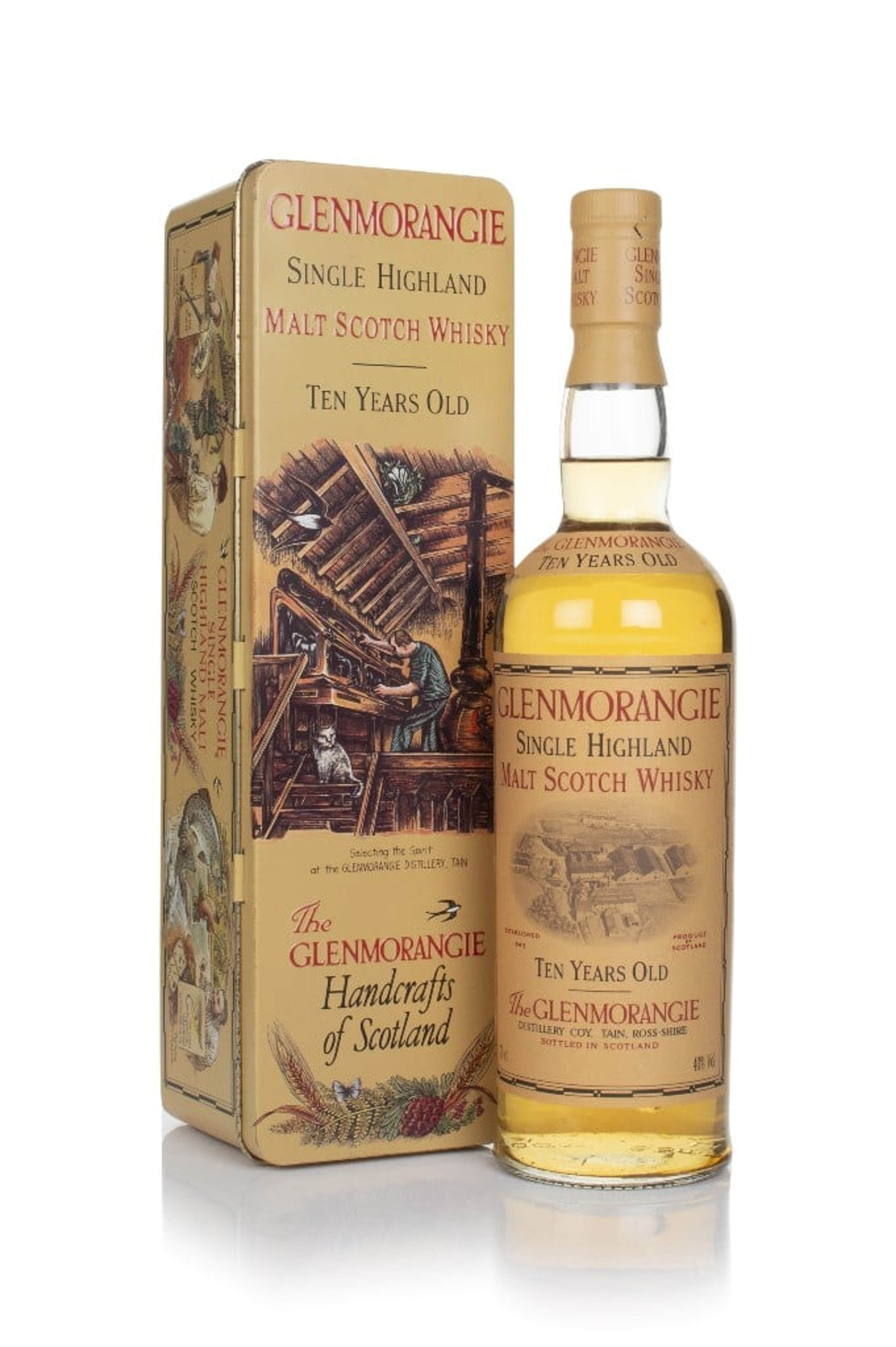 Glenmorangie 10 Year Old - 1990s (with Handcrafts of Scotland 'Selecting the Spirit' Tin) 70cl