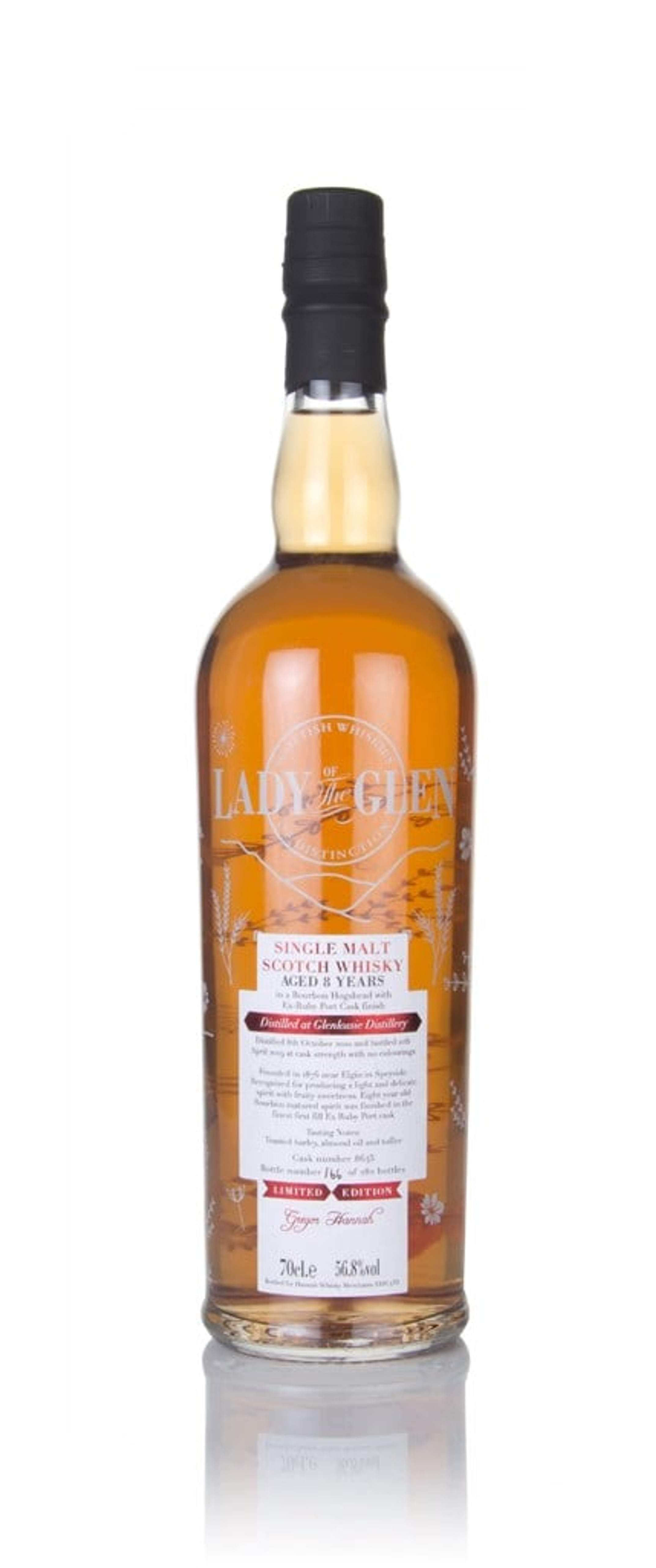 Glenlossie 8 Year Old 2010 (cask 8645) - Lady of the Glen (Hannah Whisky Merchants) 70cl
