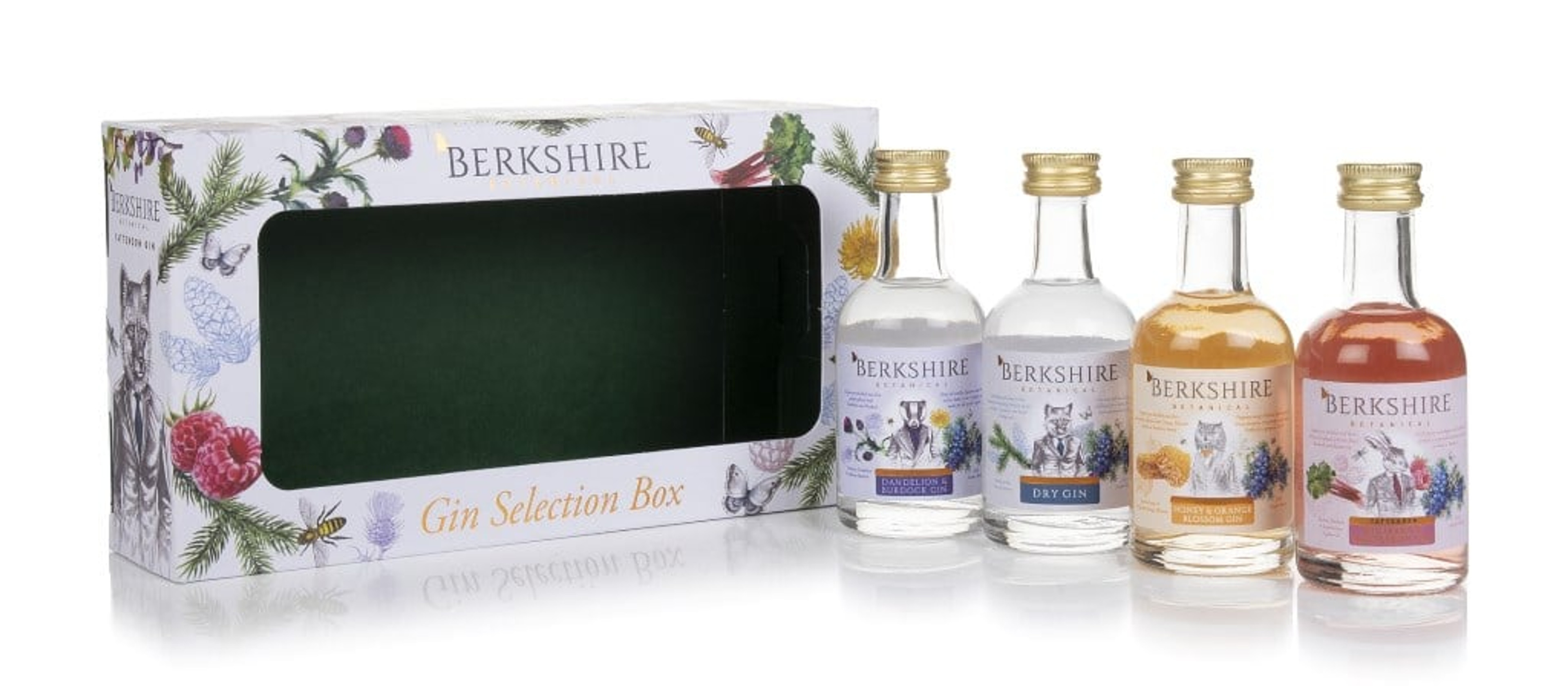 Berkshire Botanical Gin Minatures Selection Gift Pack (4 x 50ml) 20cl