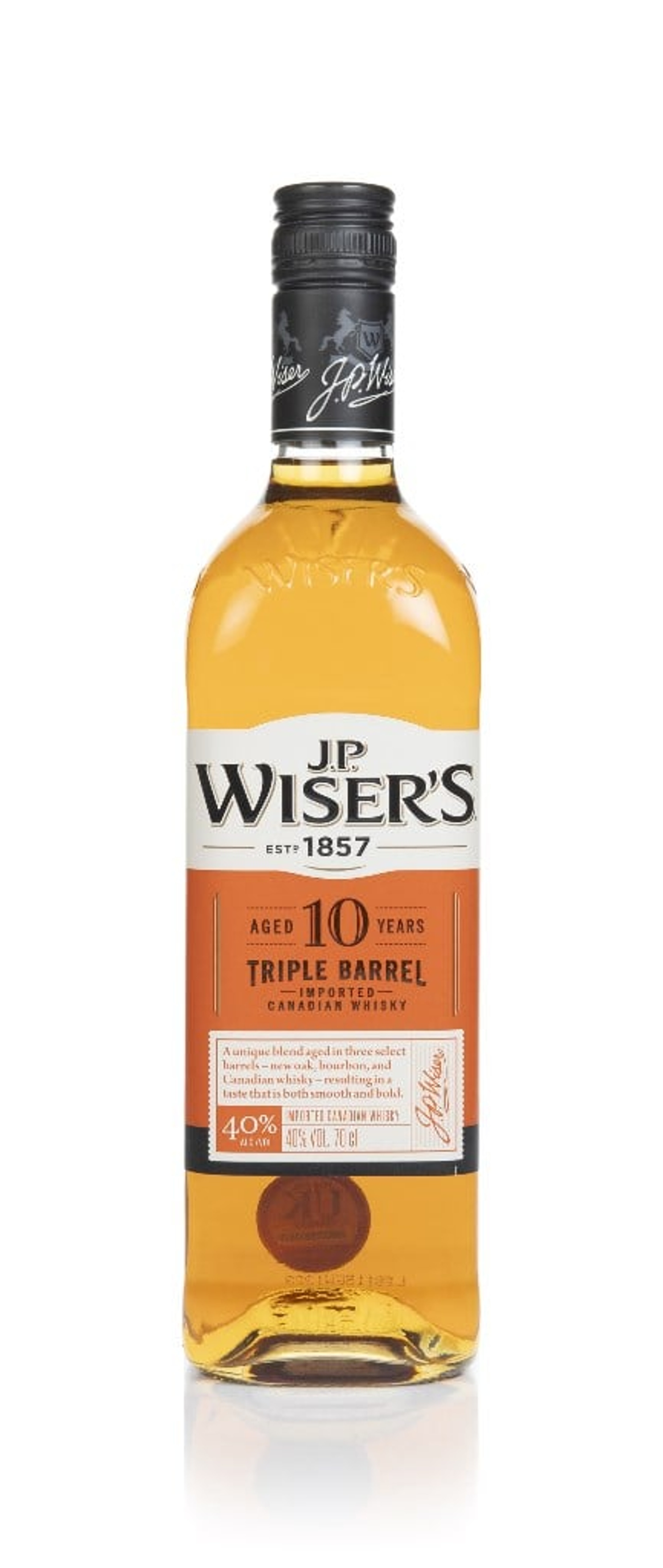 J.P. Wiser's 10 Year Old Triple Barrel 70cl
