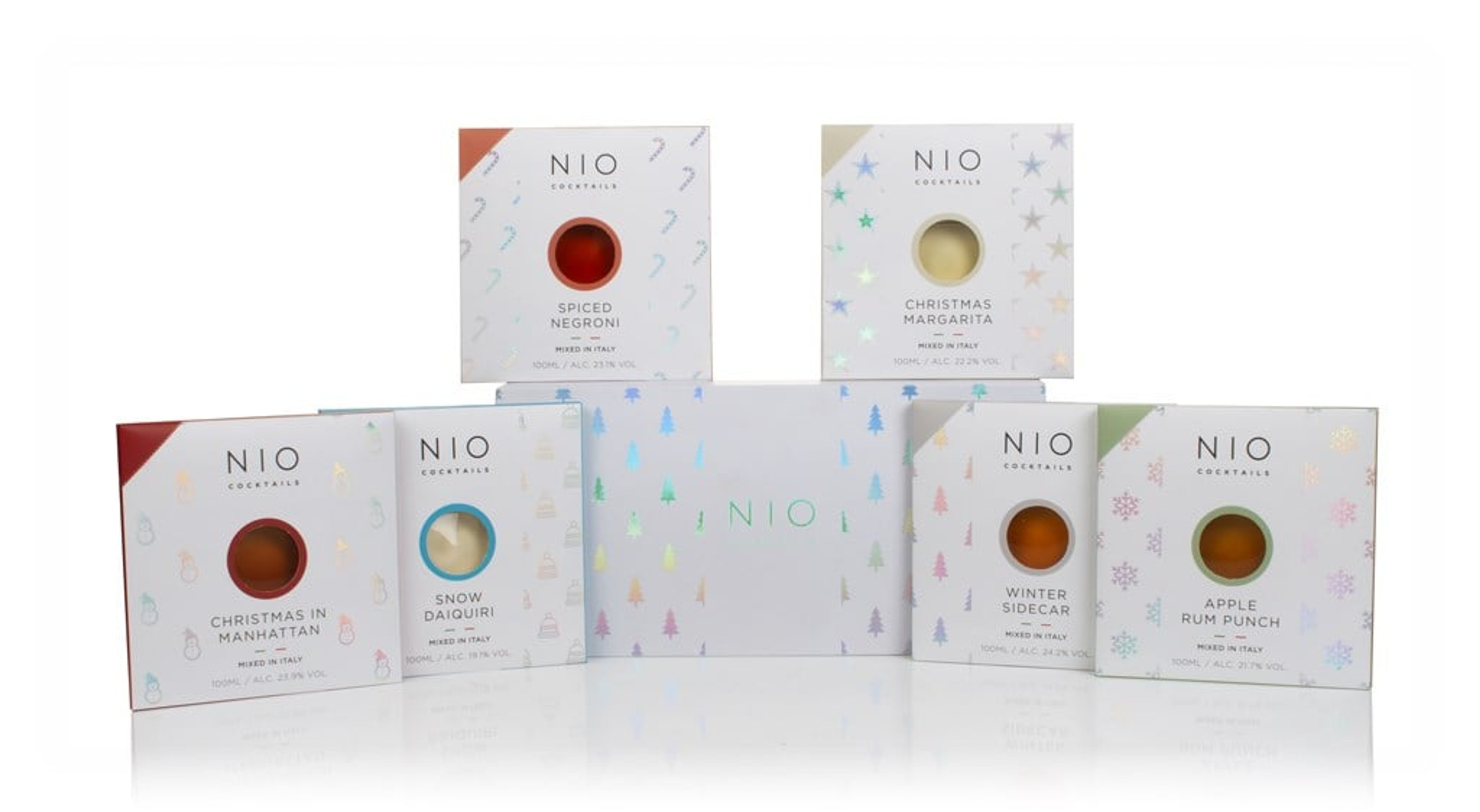 NIO Christmas Cocktail Gift Box (6 x 100ml) 60cl