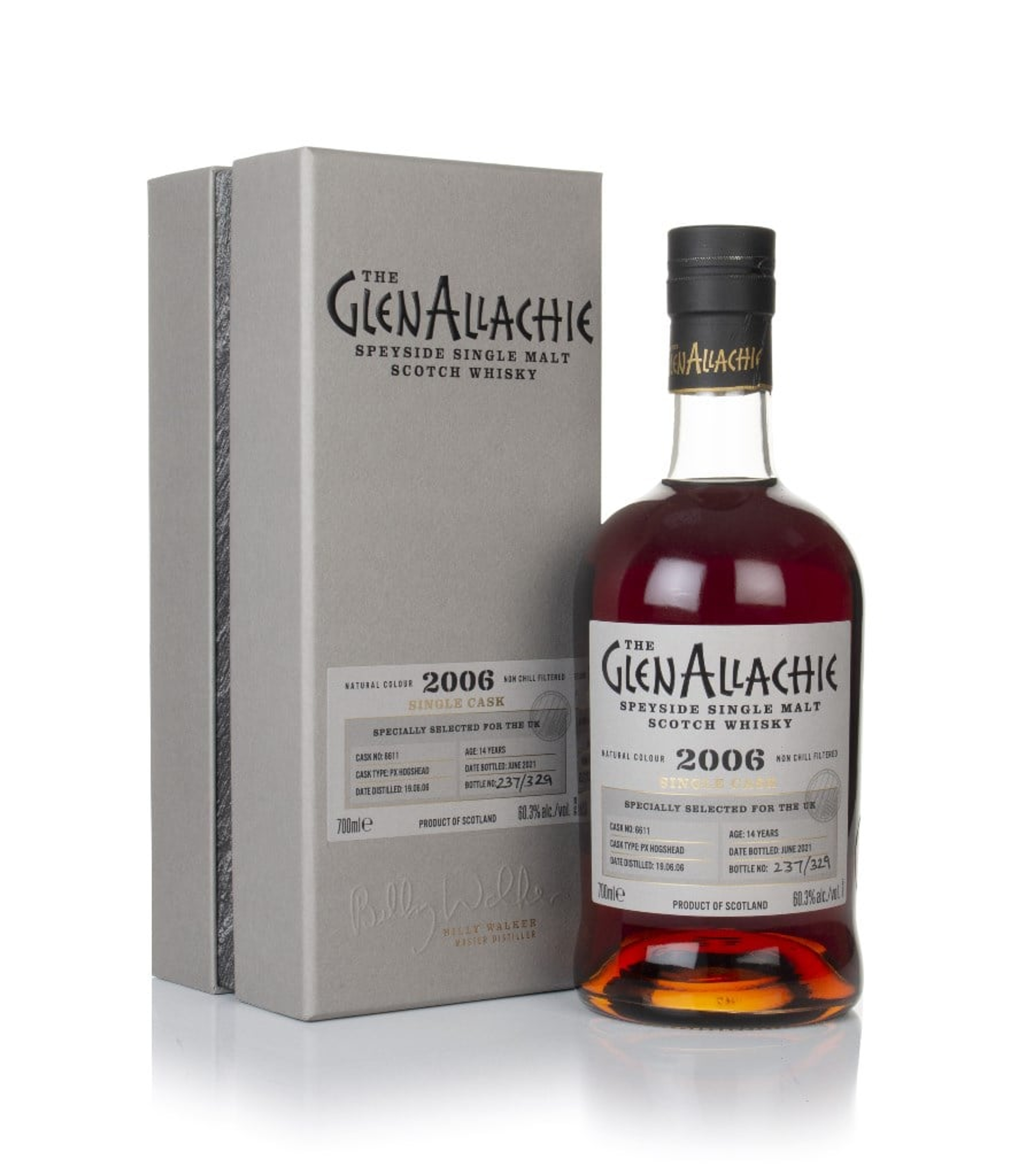 GlenAllachie 14 Year Old 2006  (cask 6611)  - Single Cask 70cl