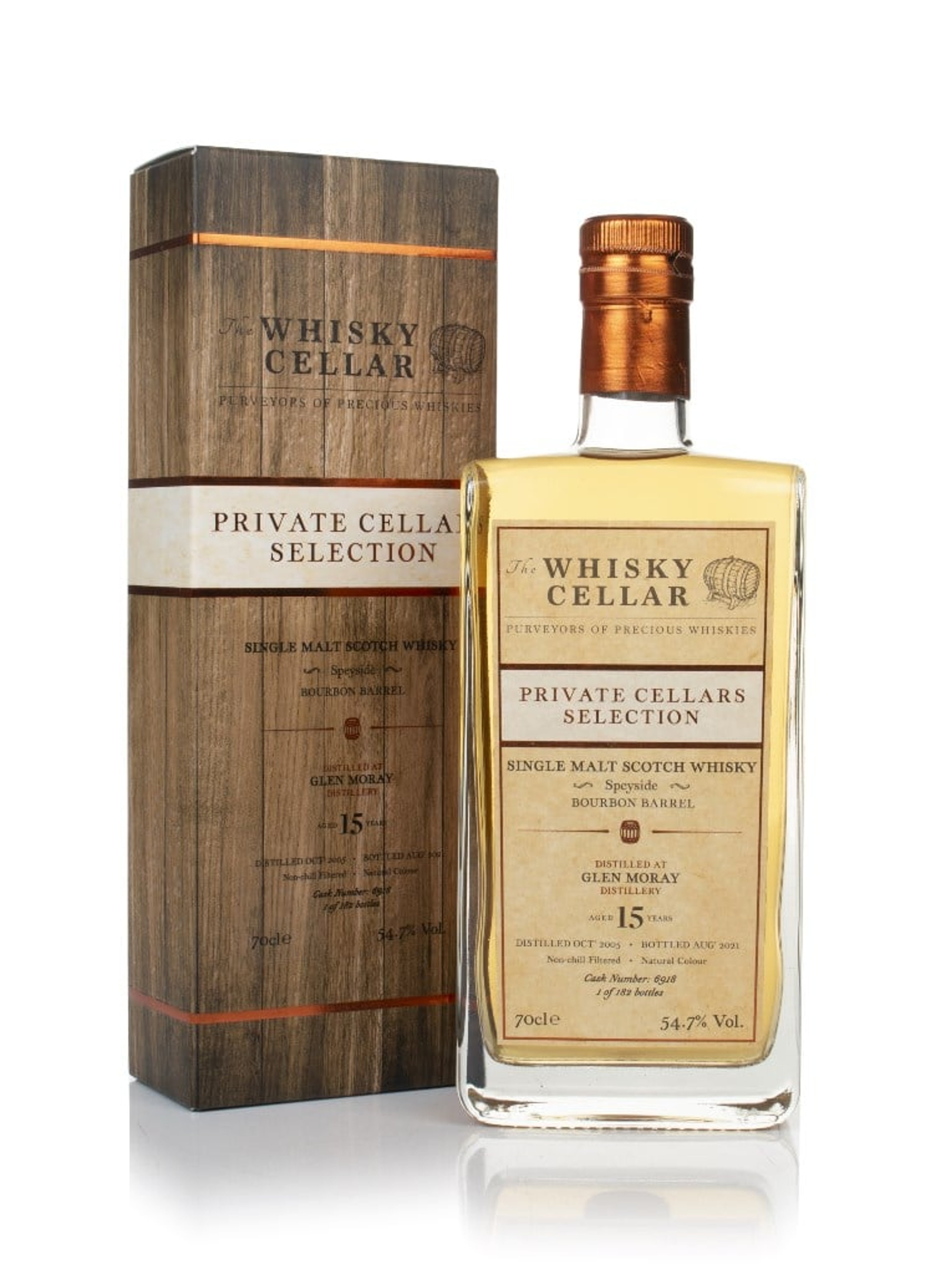 Glen Moray 15 Year Old 2005 (cask 6918) - The Whisky Cellar 70cl