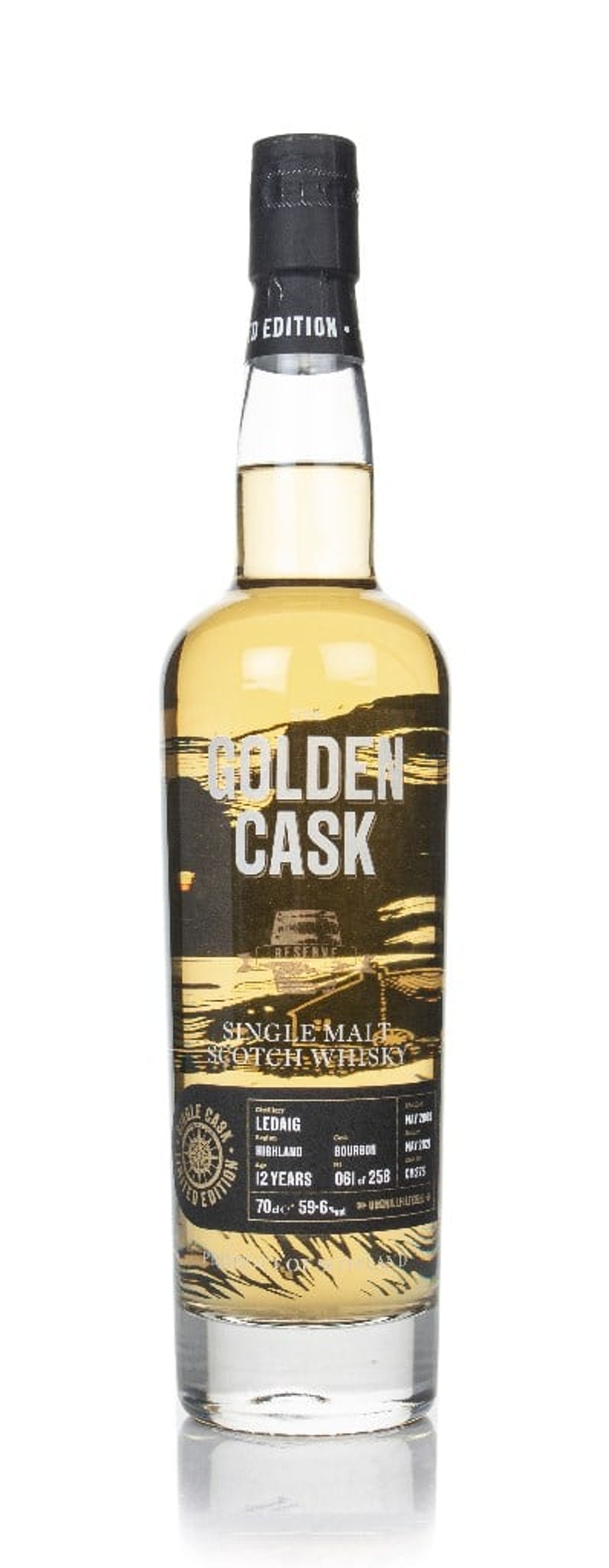 Ledaig 12 Year Old 2009 (cask CM273) - The Golden Cask (House of Macduff) 70cl