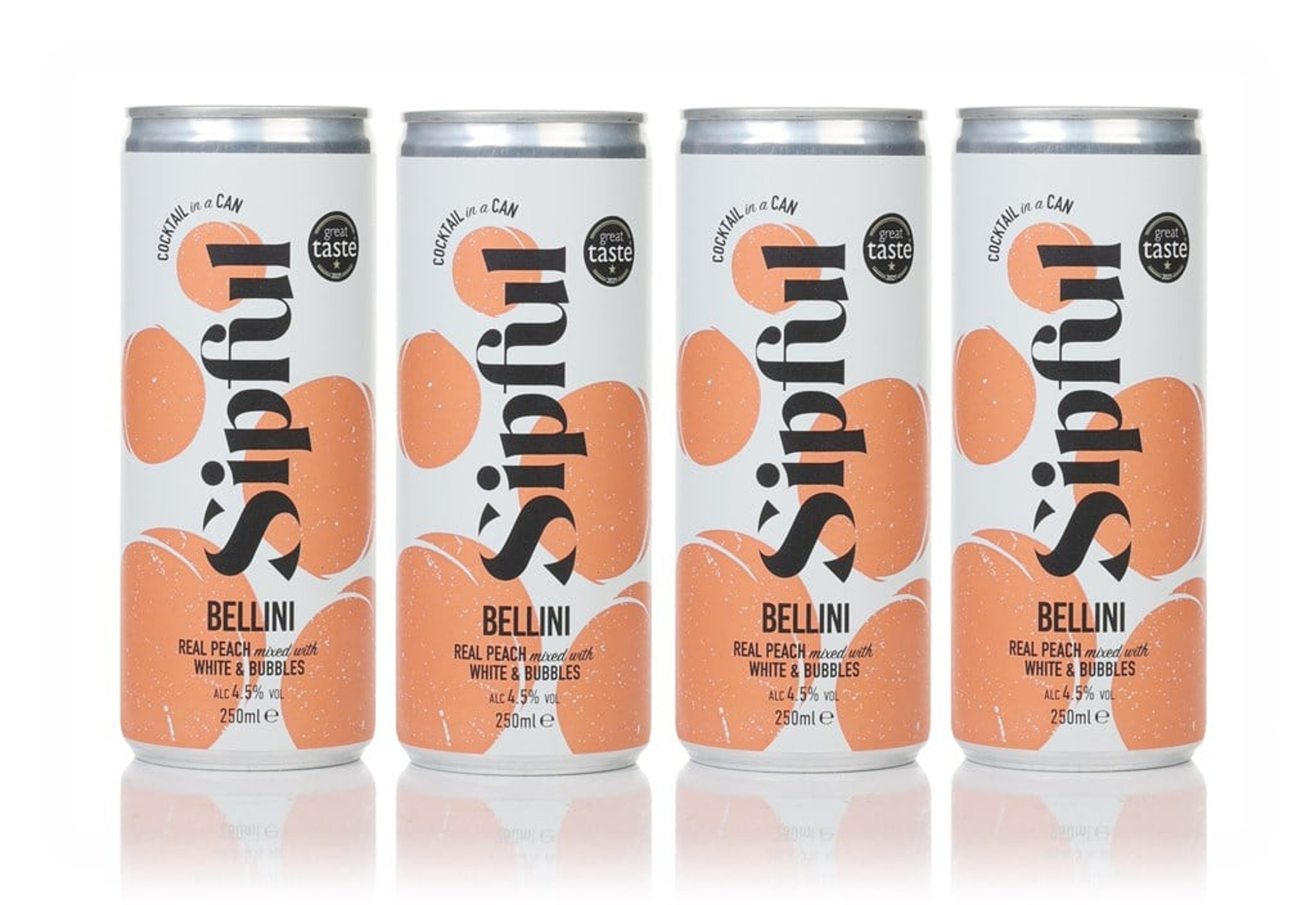 Sipful Peach Bellini (4 x 250ml) 100cl