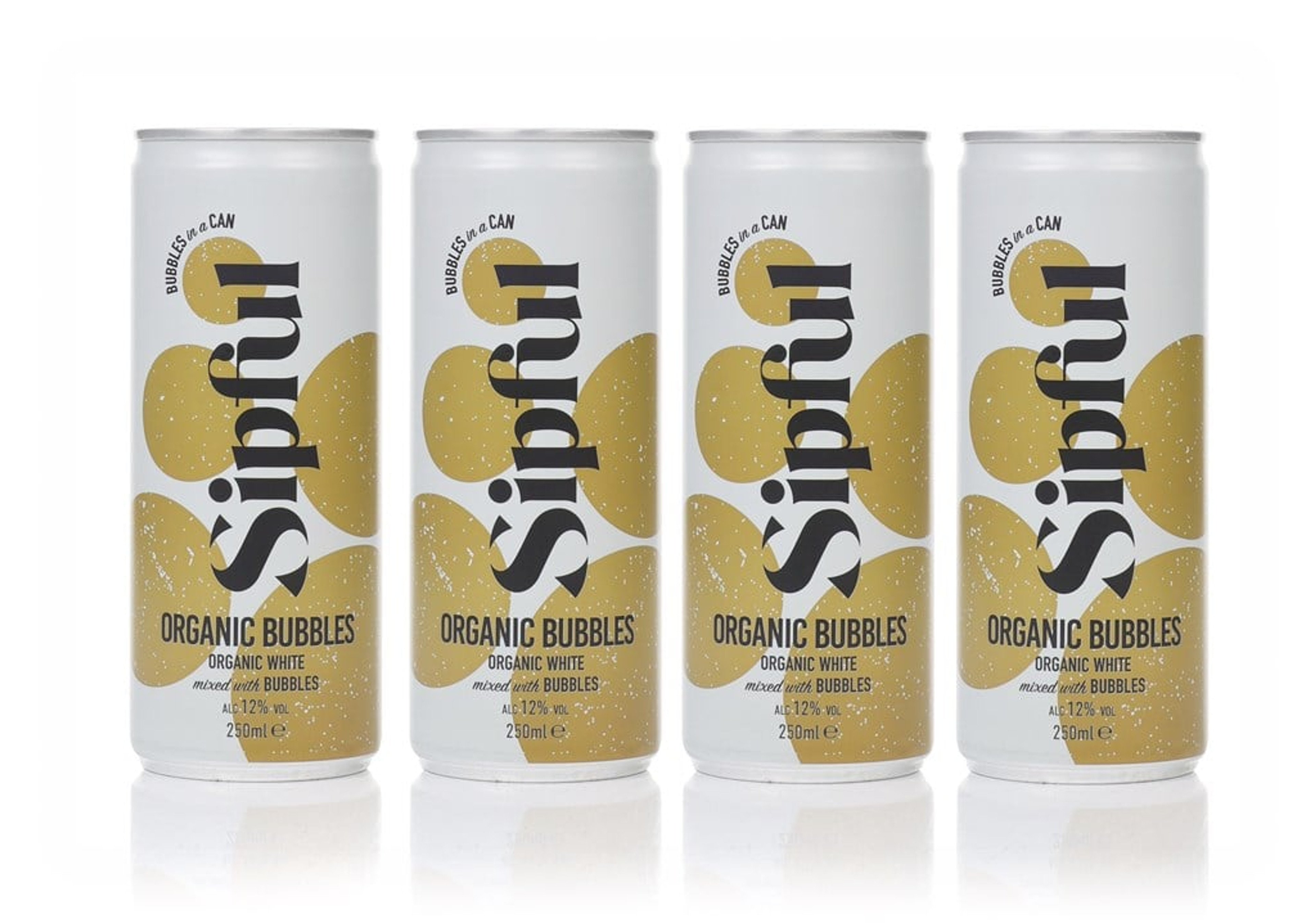 Sipful Organic Bubbles (4 x 250ml) 100cl