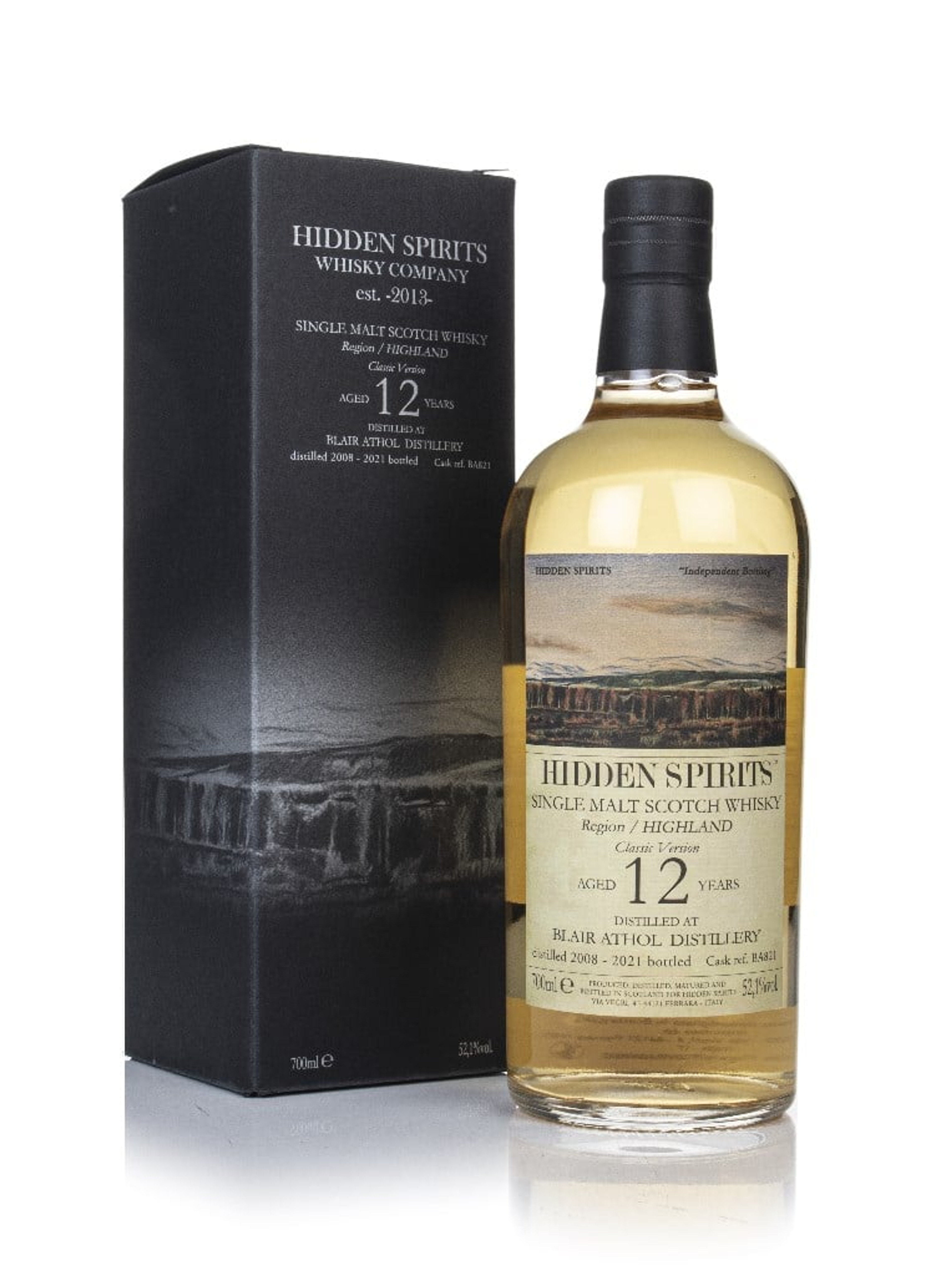 Blair Athol 12 Year Old 2008 (cask BA821) - Hidden Spirits 70cl