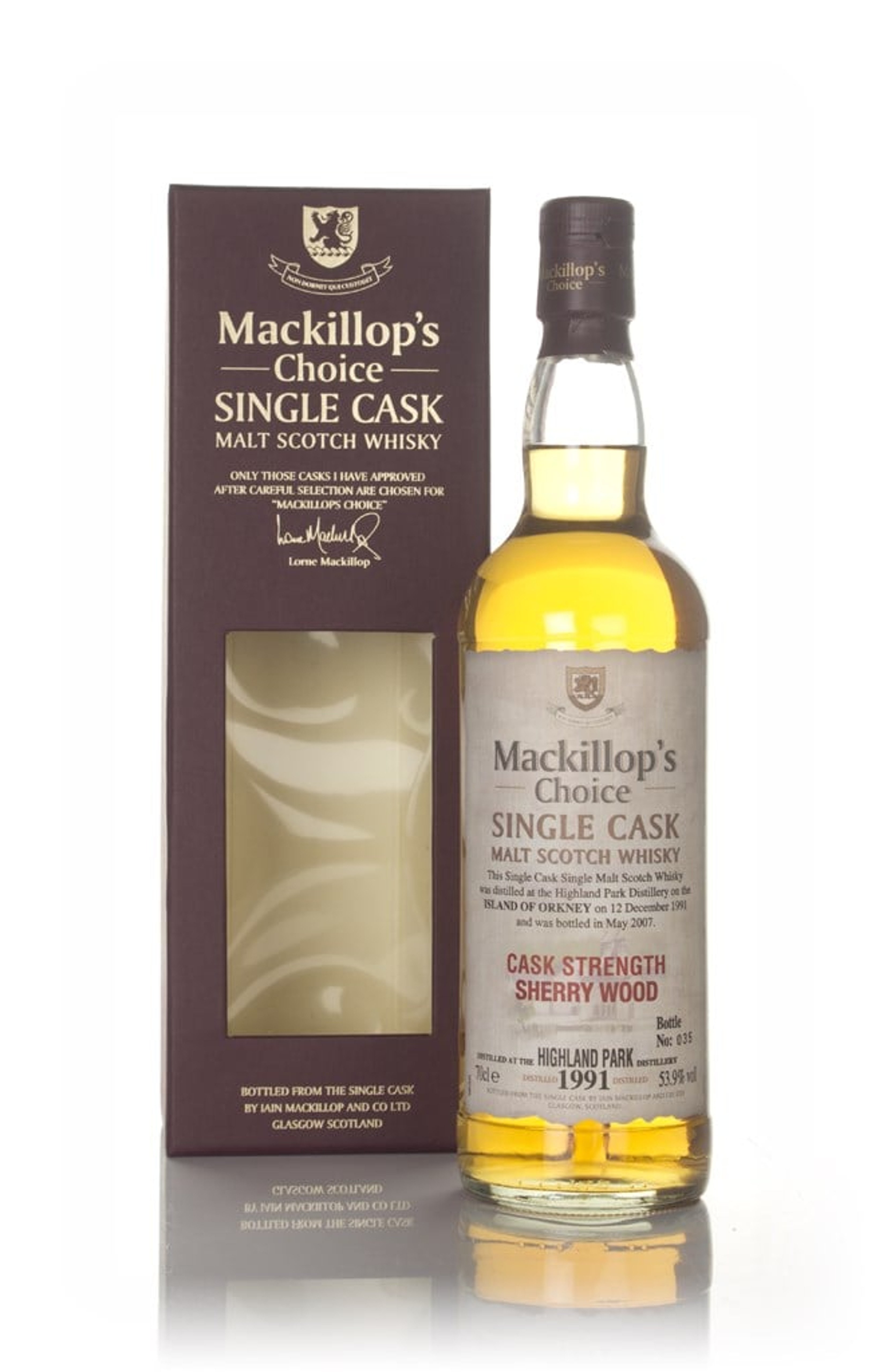 Highland Park 15 Year Old 1991 - Mackillop's Choice 70cl