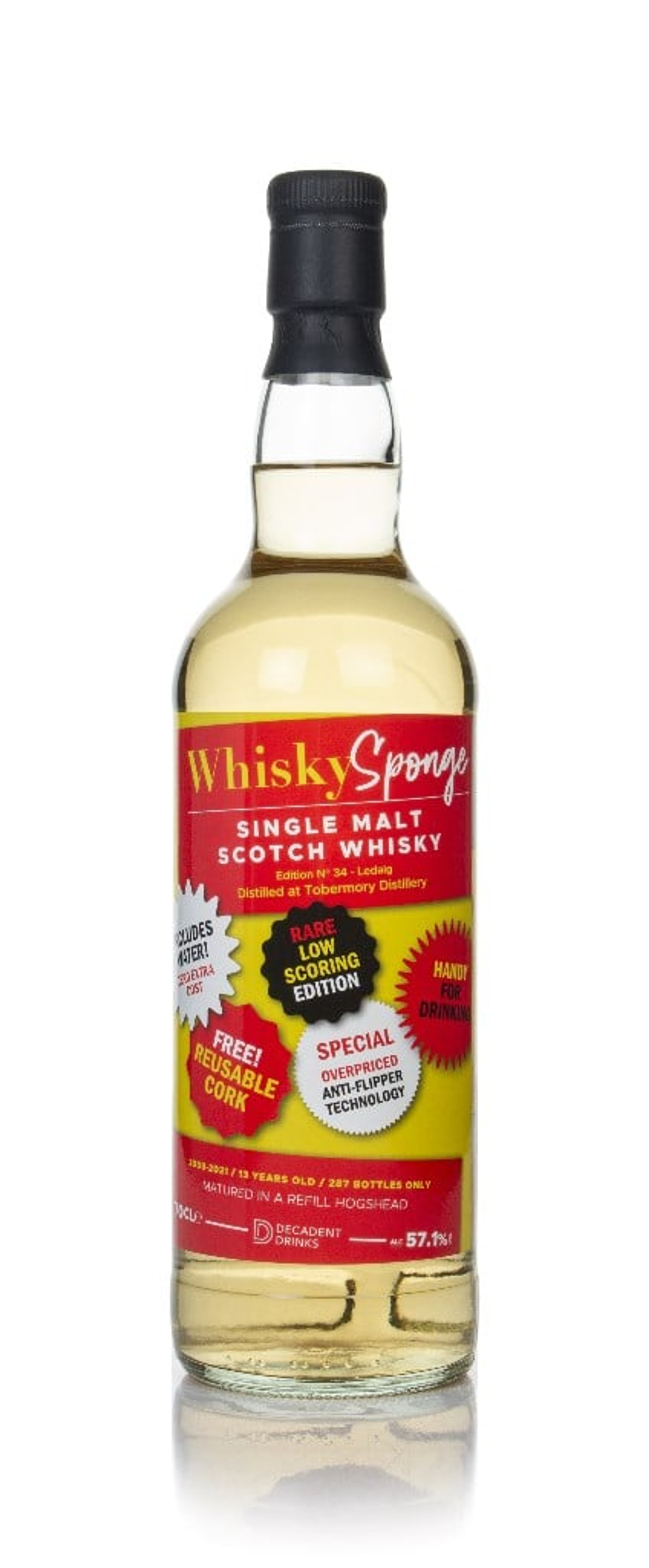Ledaig 13 Year Old 2008 - Edition No.34 (Whisky Sponge & Decadent Drinks) 70cl