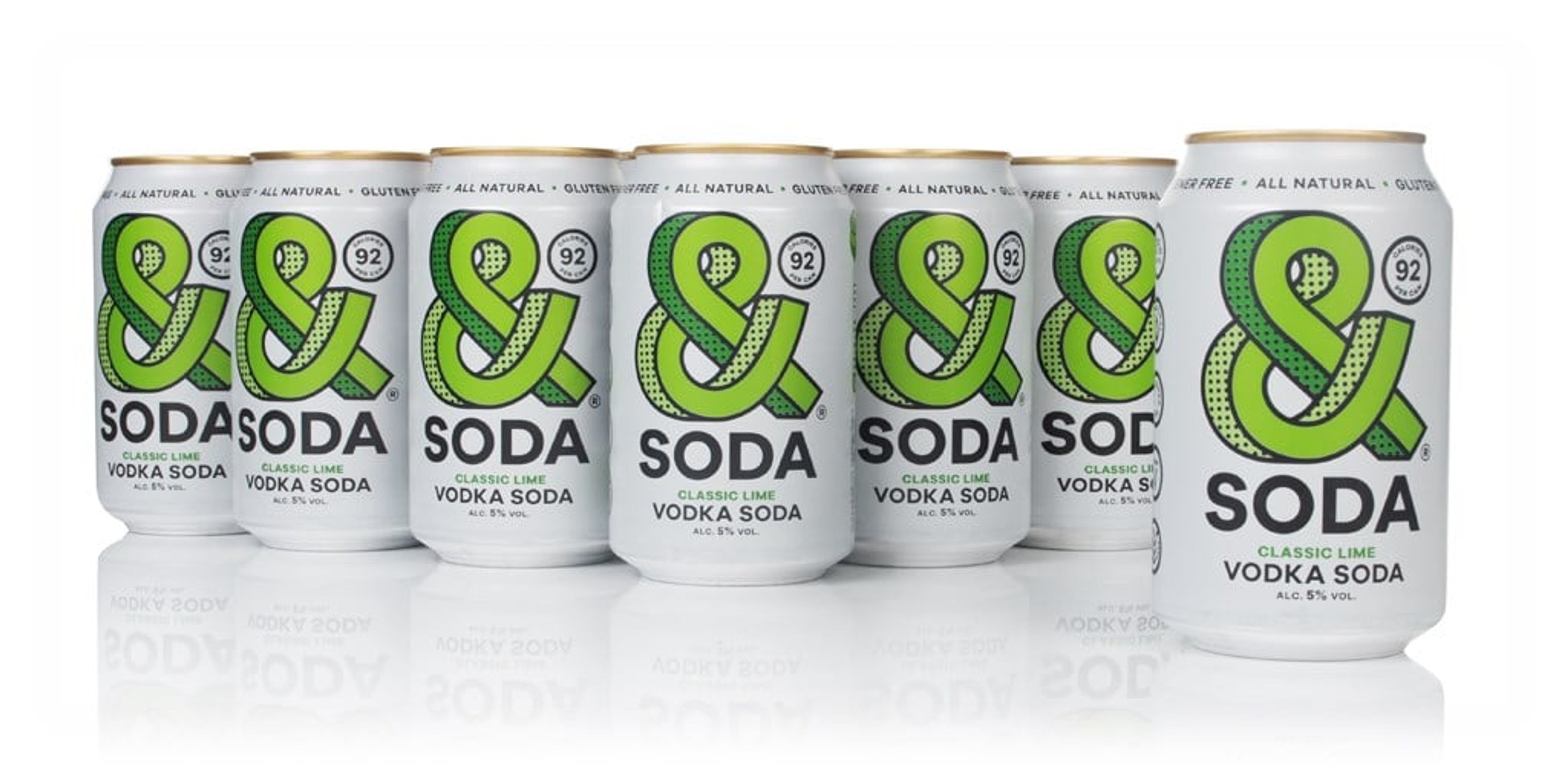 &SODA Classic Lime Vodka Soda (12 x 330ml) 396cl