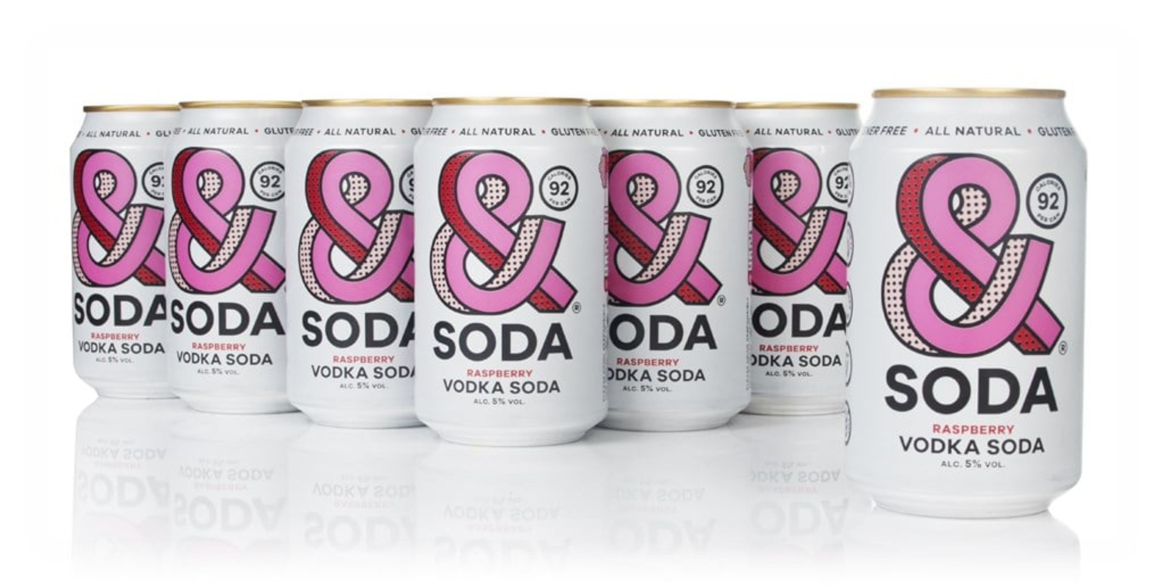 &SODA Raspberry Vodka Soda (12 x 330ml) 396cl