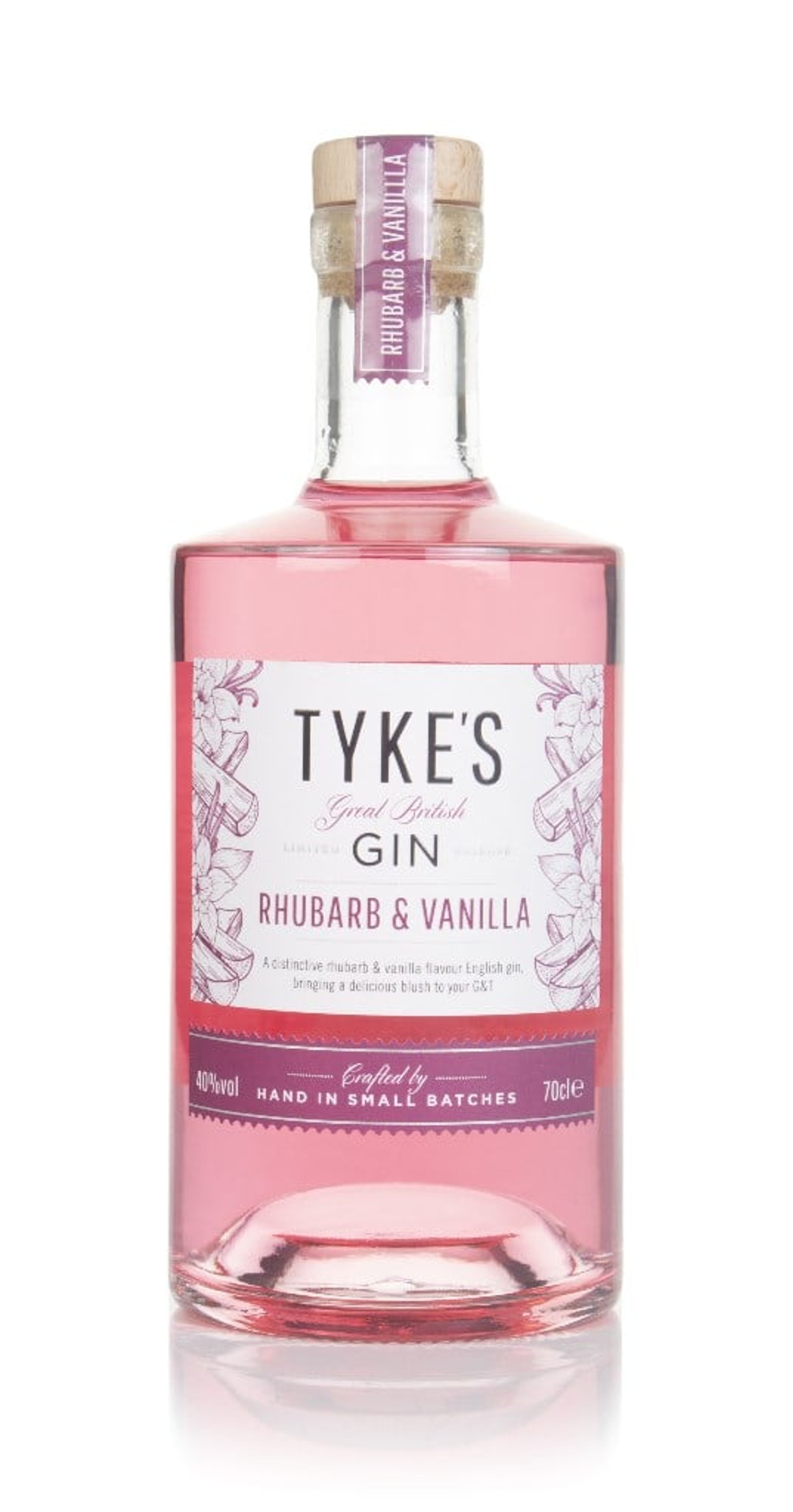 Tyke's Rhubarb & Vanilla Gin 70cl