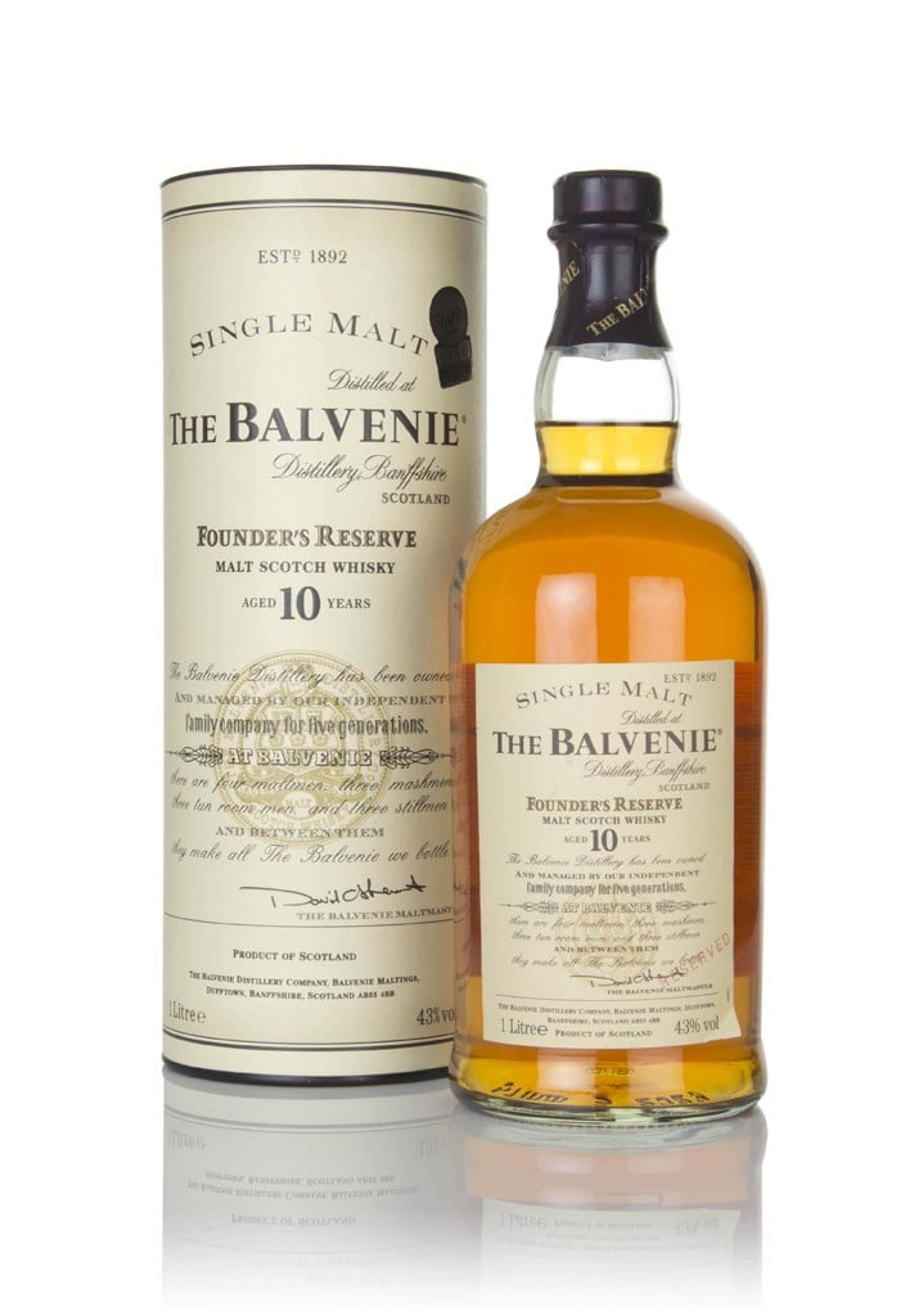 Balvenie 10 Year Old Founder's Reserve (1L) 100cl