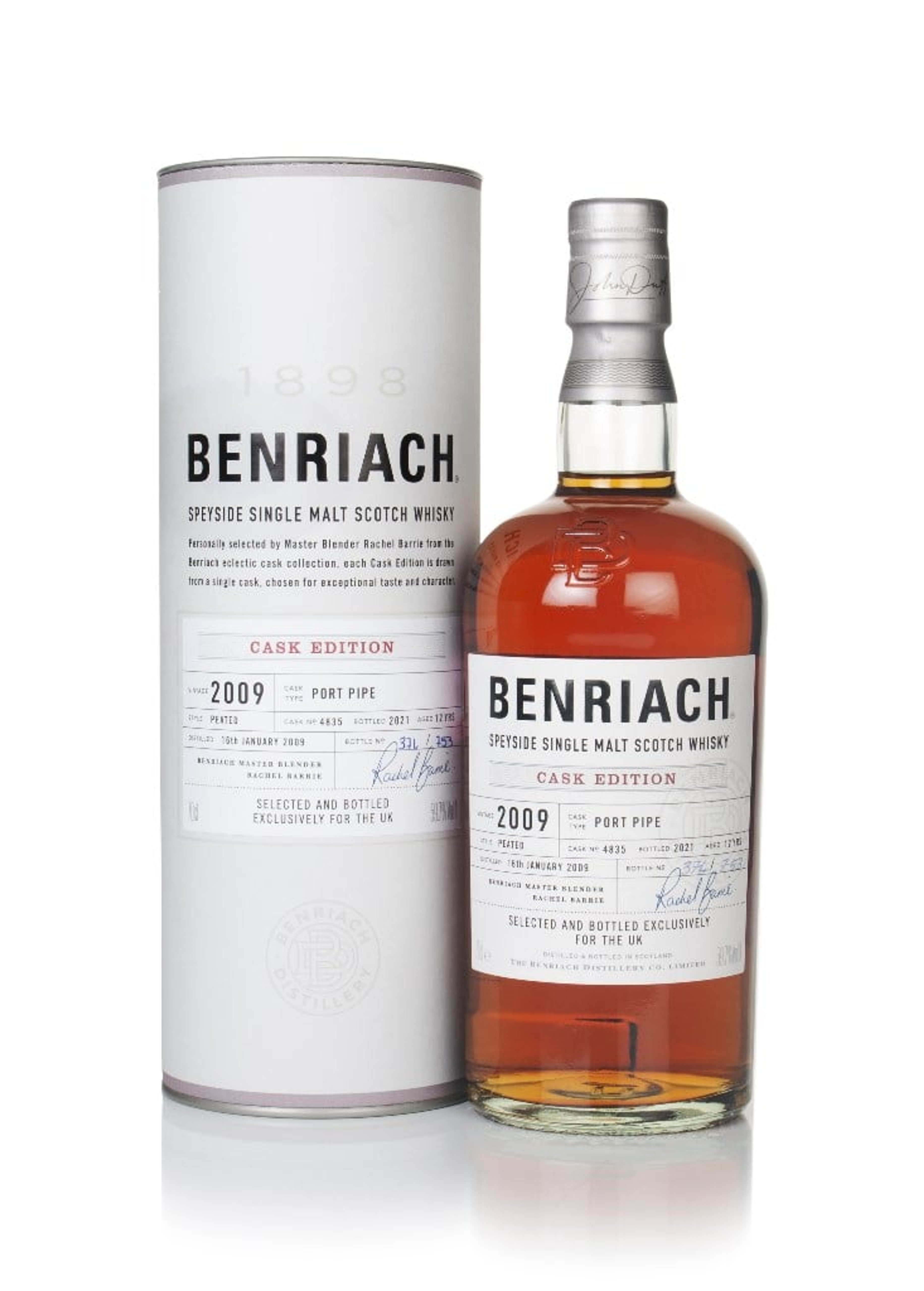 Benriach 12 Year Old 2009 (cask 4835) - Peated 70cl