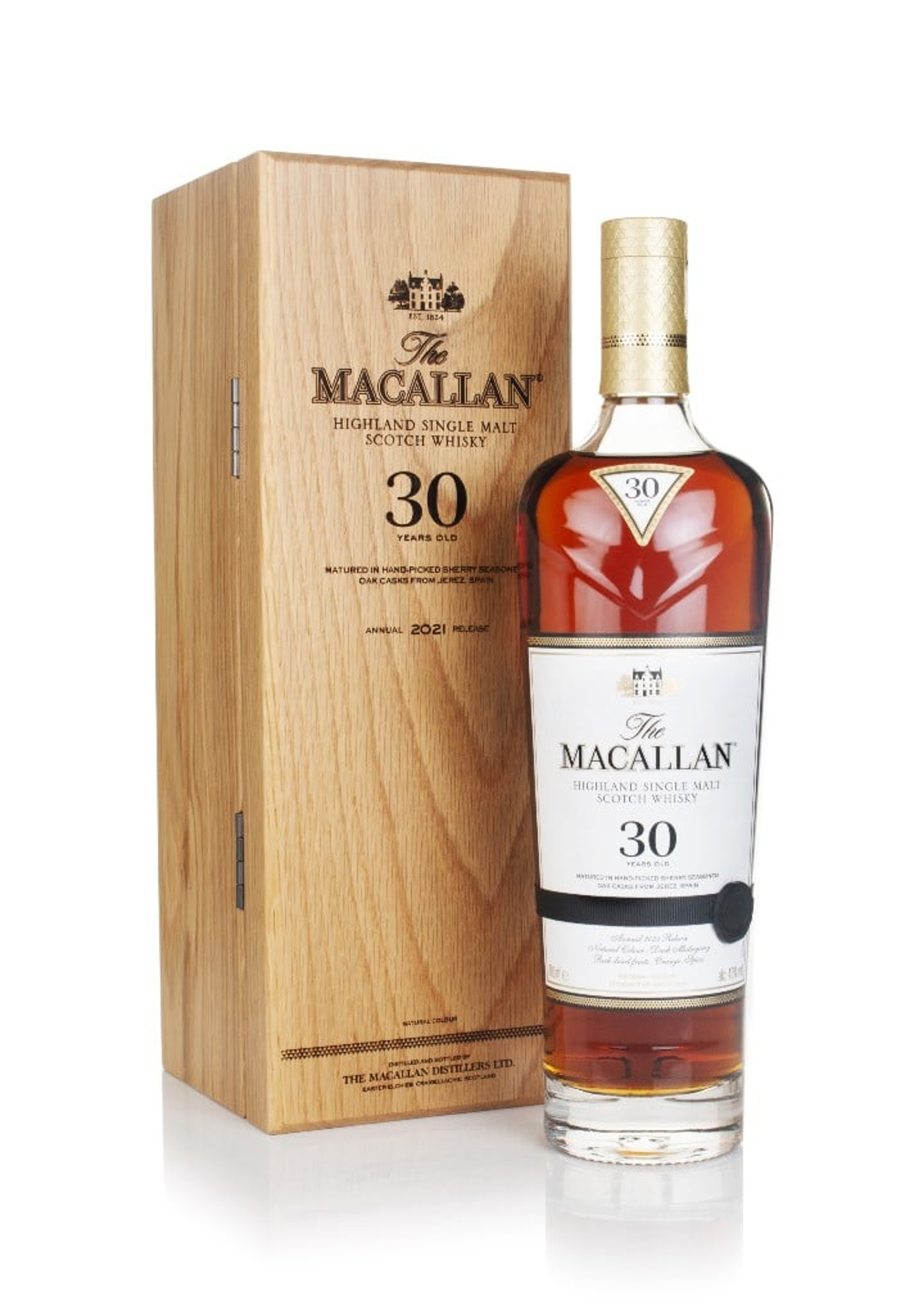 The Macallan 30 Year Old Sherry Oak (2021 Release) 70cl
