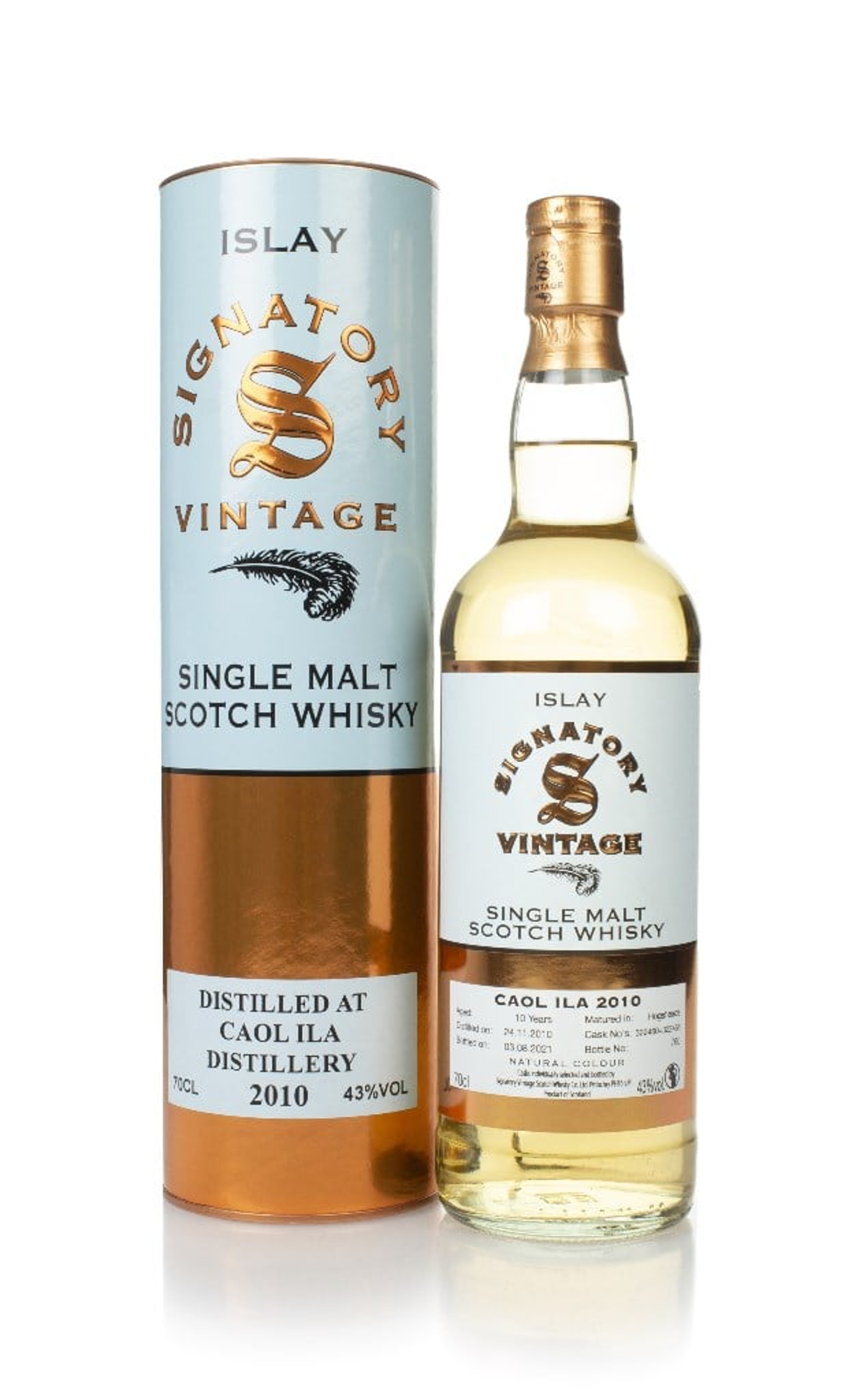 Caol Ila 10 Year Old 2010 (casks 322460 & 322468) - Signatory 70cl
