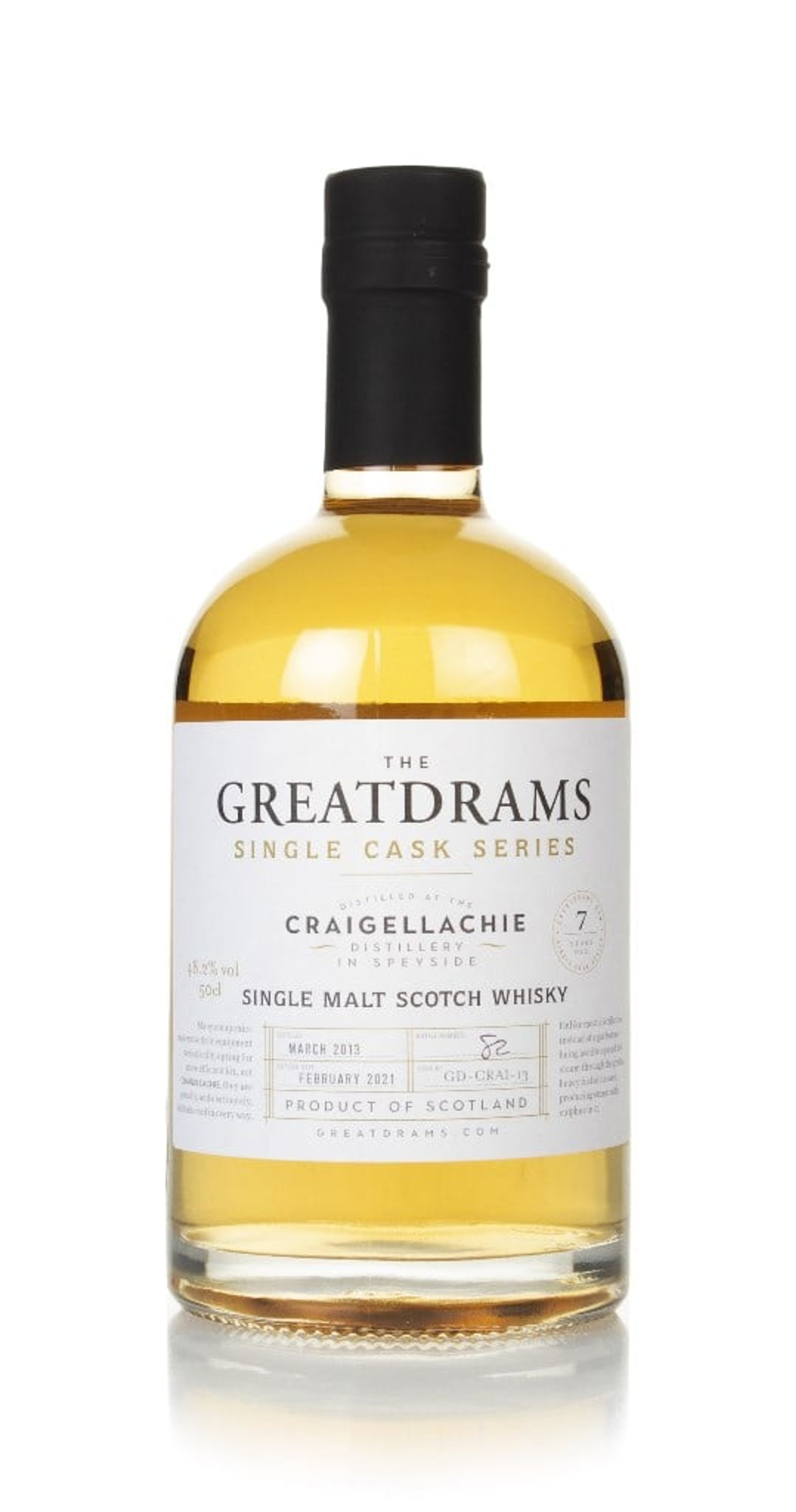 Craigellachie 7 Year Old 2013 - Single Cask Series (GreatDrams) 50cl