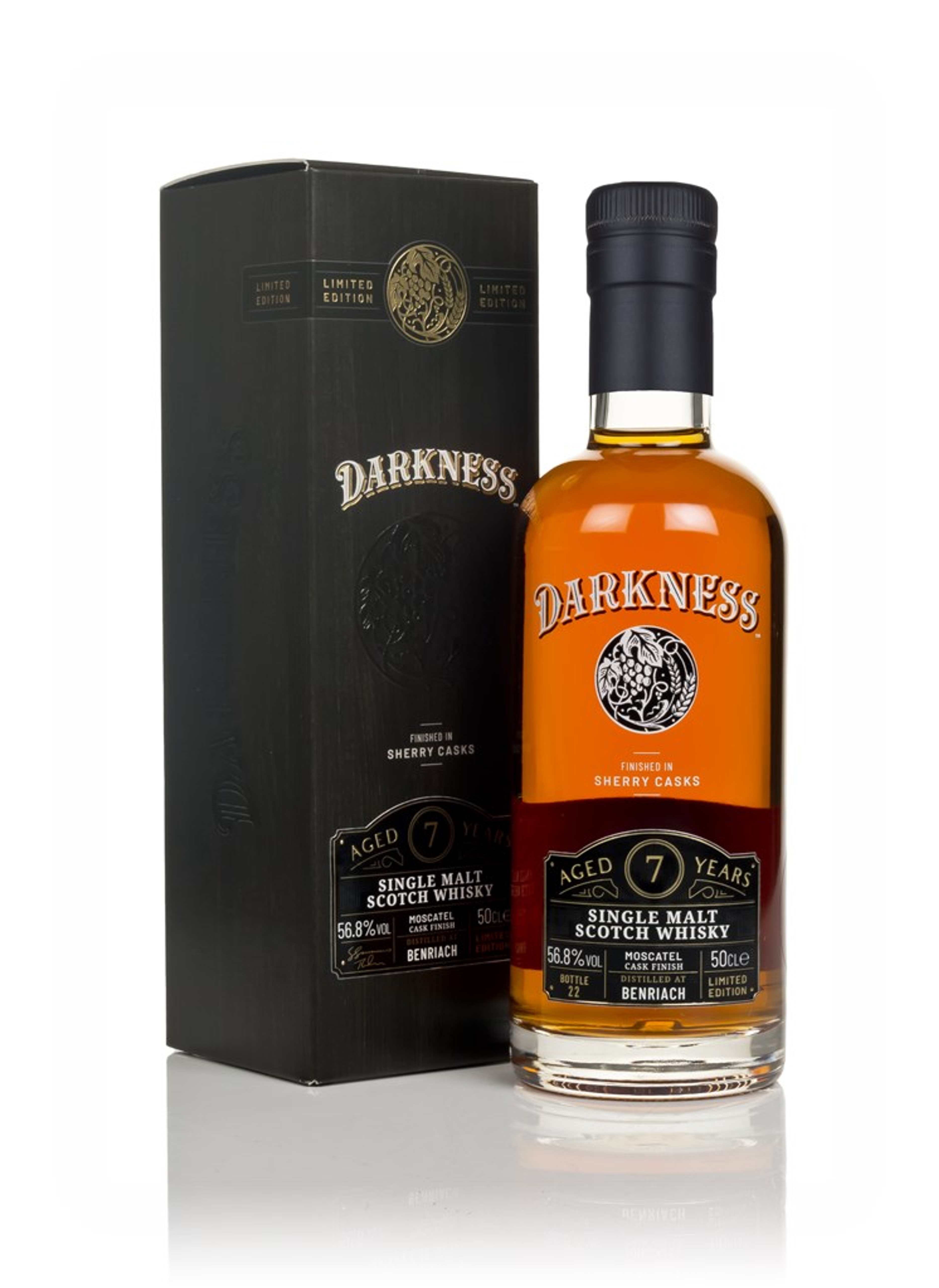 Benriach 7 Year Old Moscatel Cask Finish (Darkness) 50cl