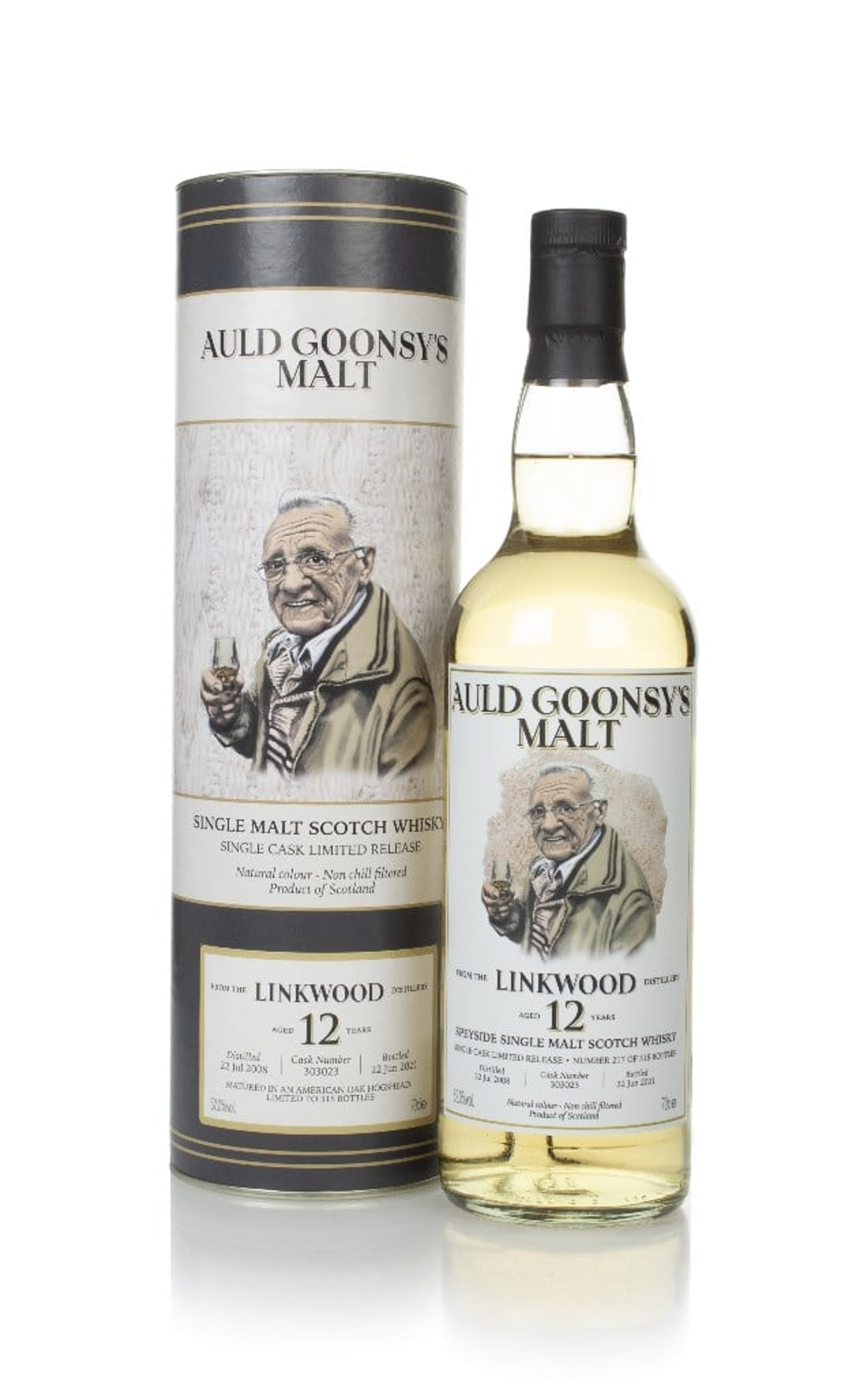 Linkwood 12 Year Old 2008 (cask 303023) - Auld Goonsy's Malt 70cl