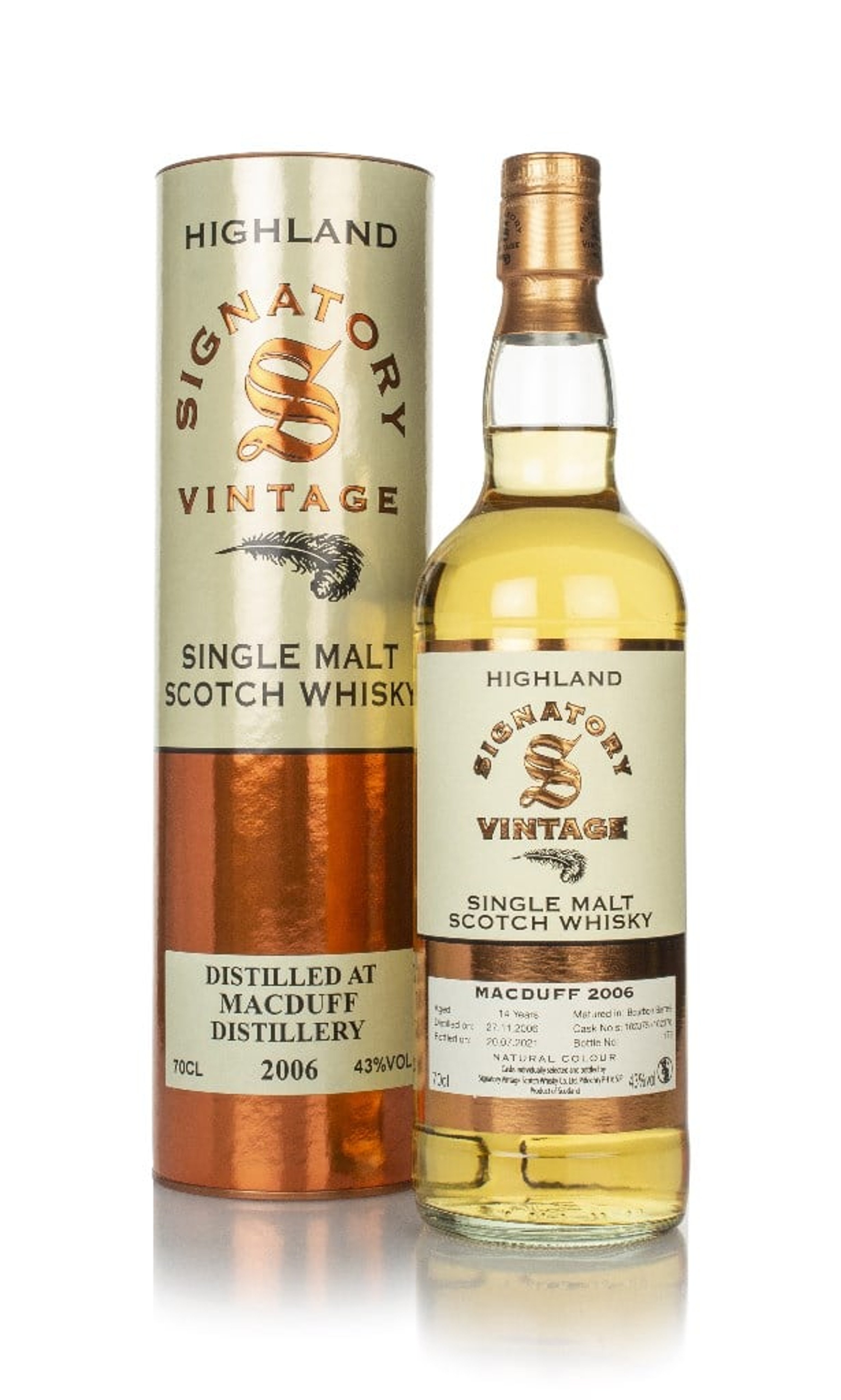 Macduff 14 Year Old 2006 (casks 102375 & 102376) - Signatory 70cl