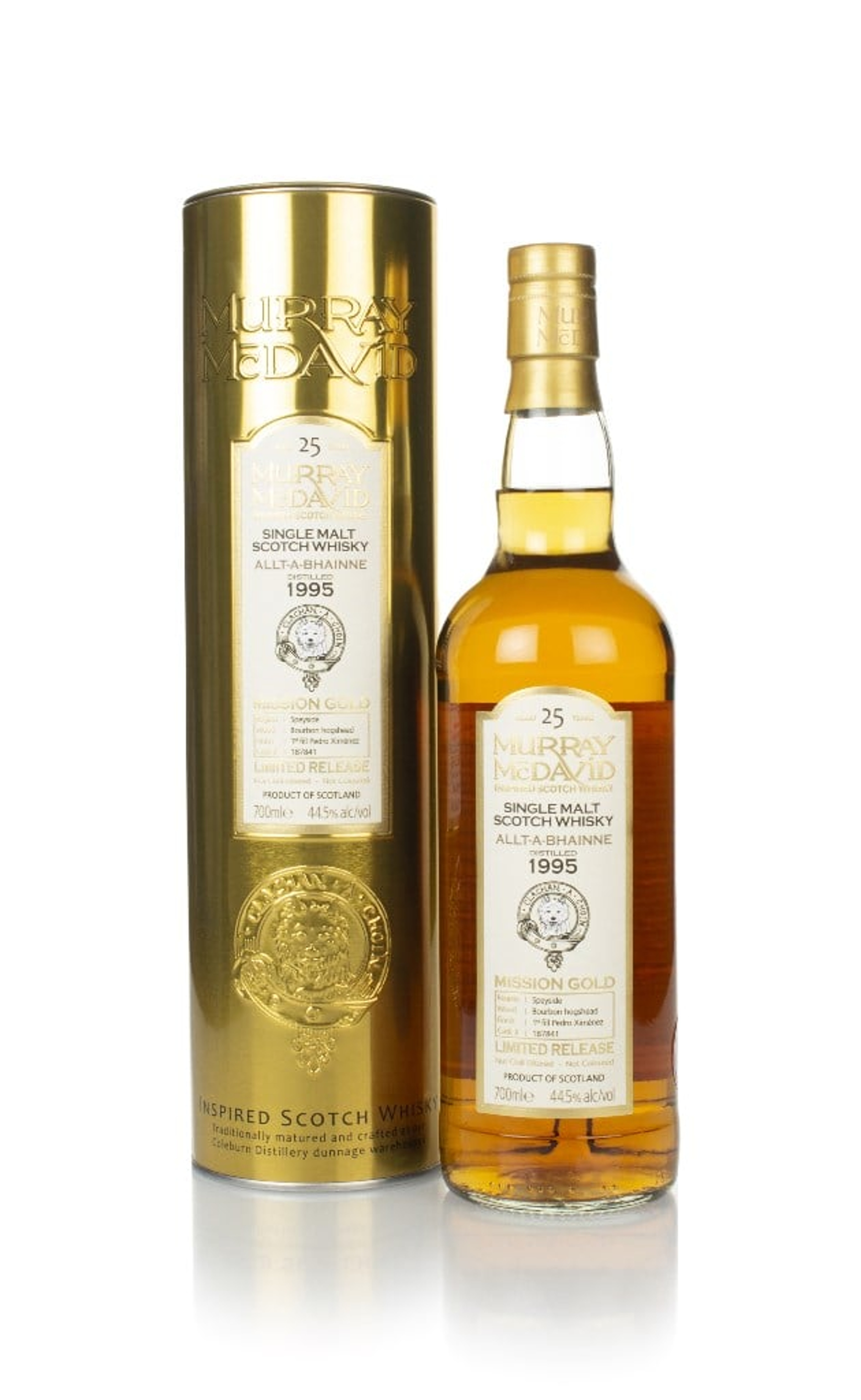 Allt-á-Bhainne 25 Year Old 1995 (cask 187841) - Mission Gold (Murray McDavid) 70cl