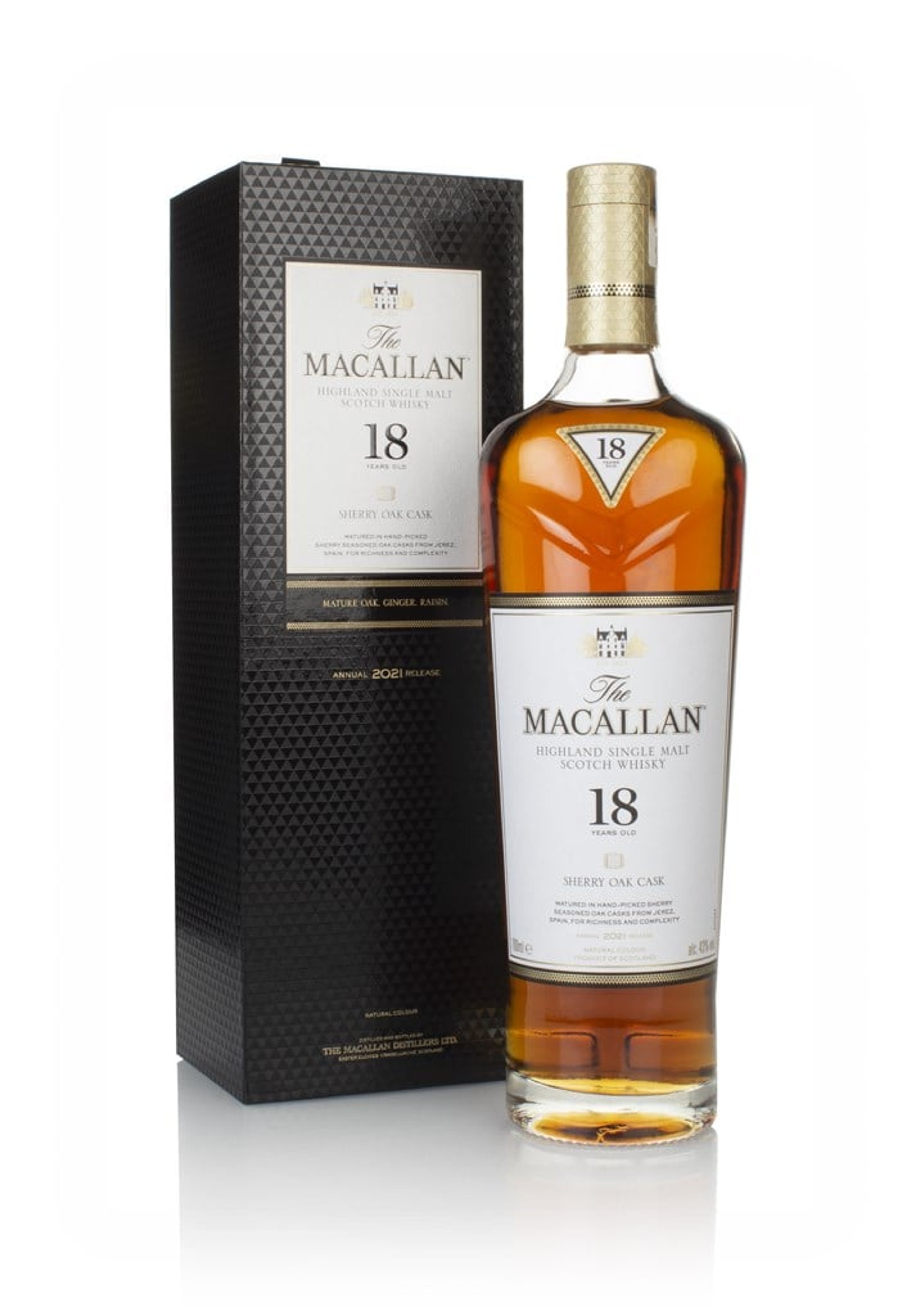 The Macallan 18 Year Old Sherry Oak (2021 Release) 70cl