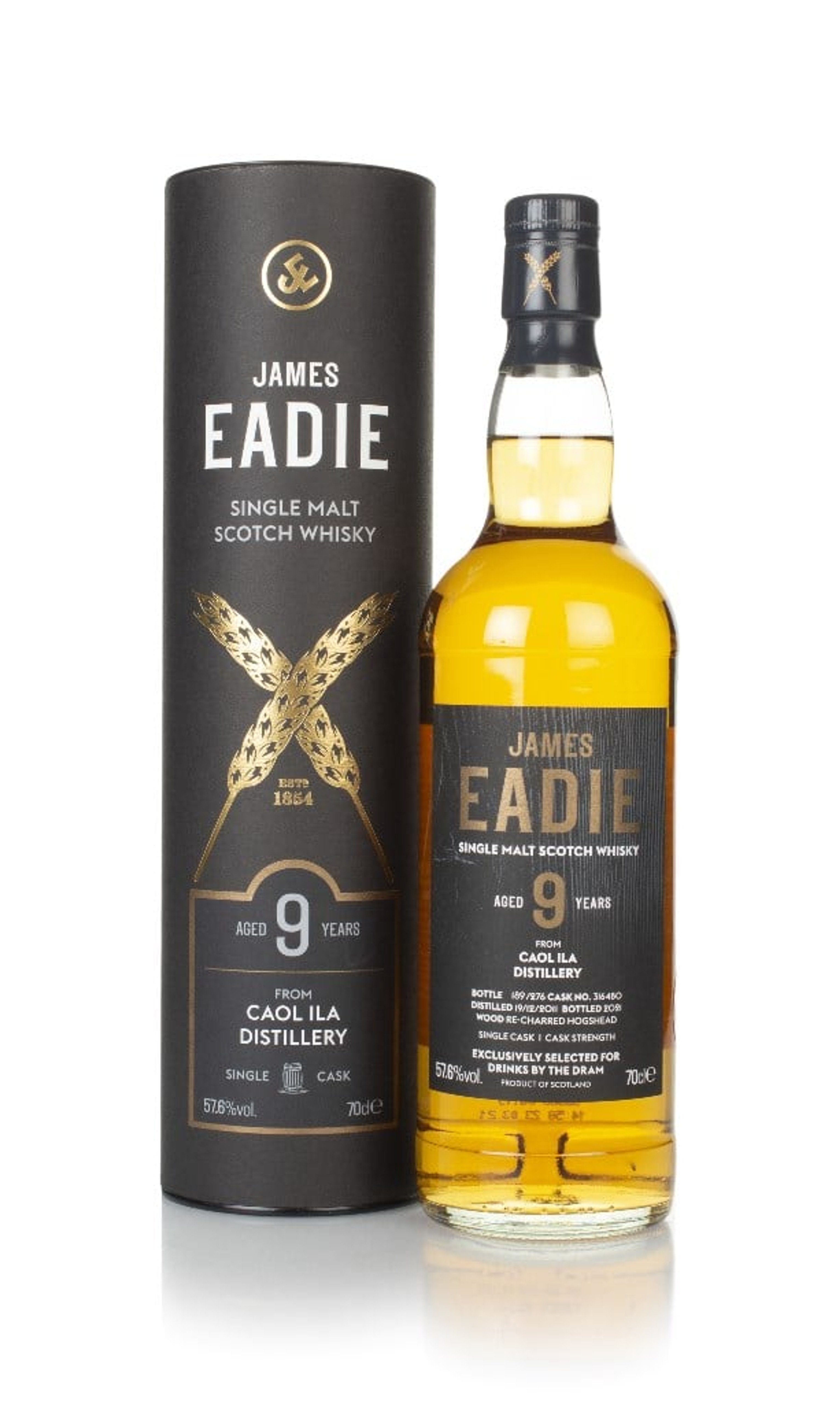 Caol Ila 9 Year Old 2011 (cask 316480) - James Eadie (Drinks by the Dram Exclusive) 70cl