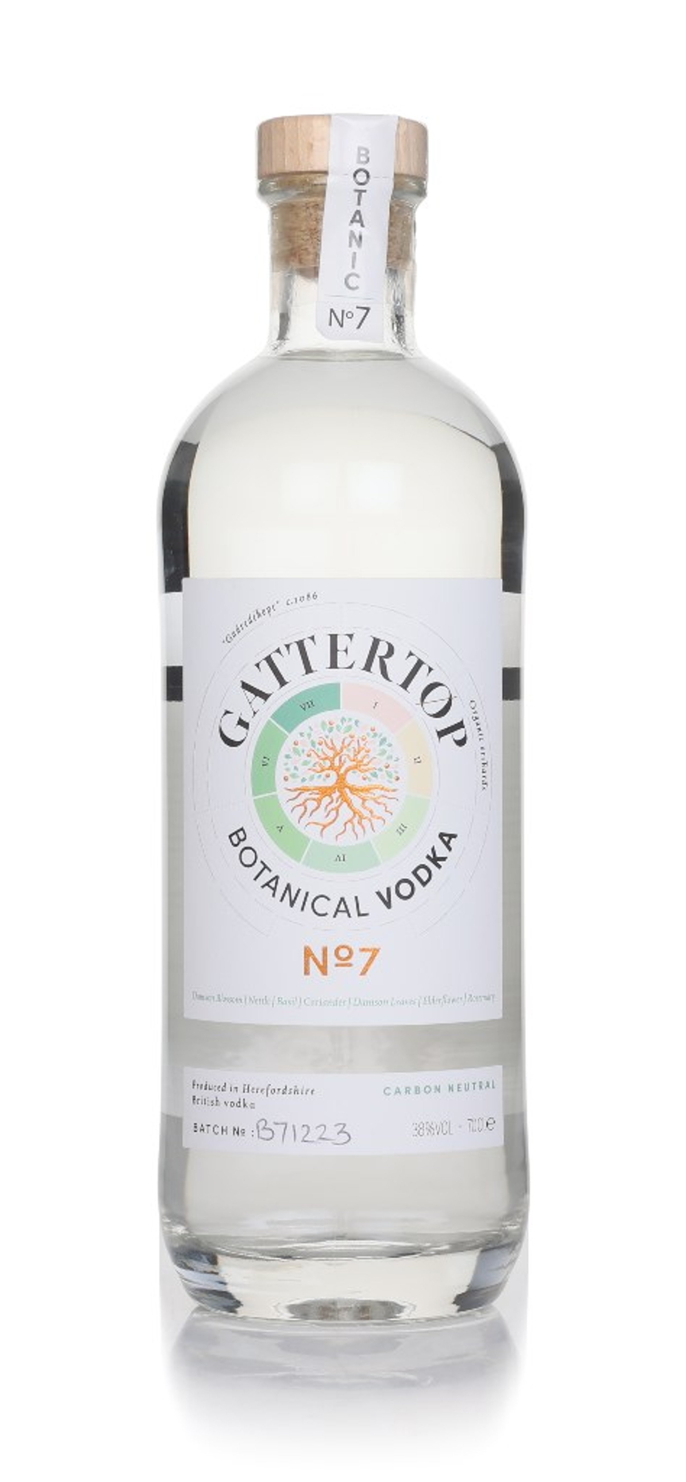 Gattertop No.7 Botanical Vodka 70cl