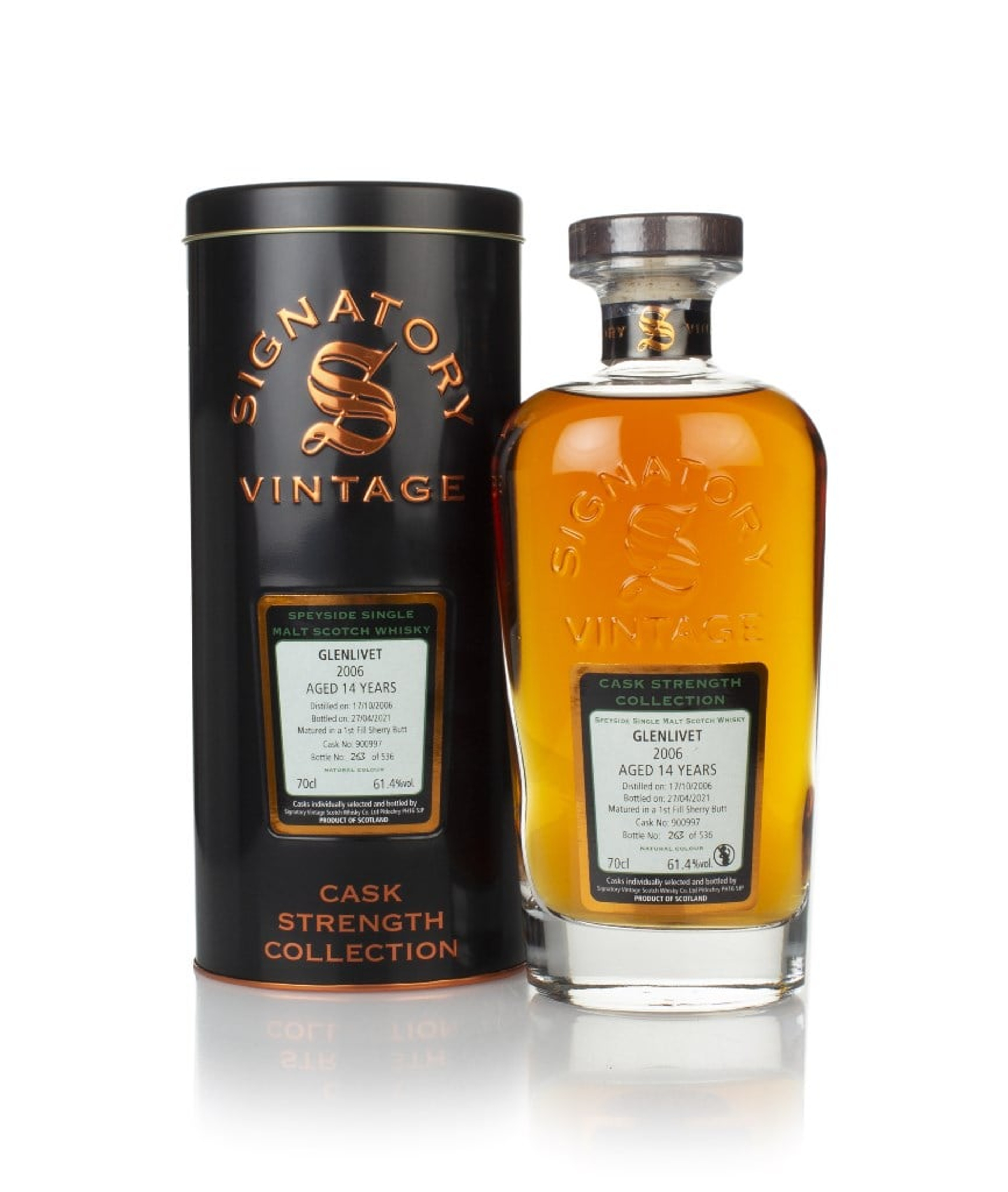 Glenlivet 14 Year Old 2006 (cask 900997) - Cask Strength Collection (Signatory) 70cl