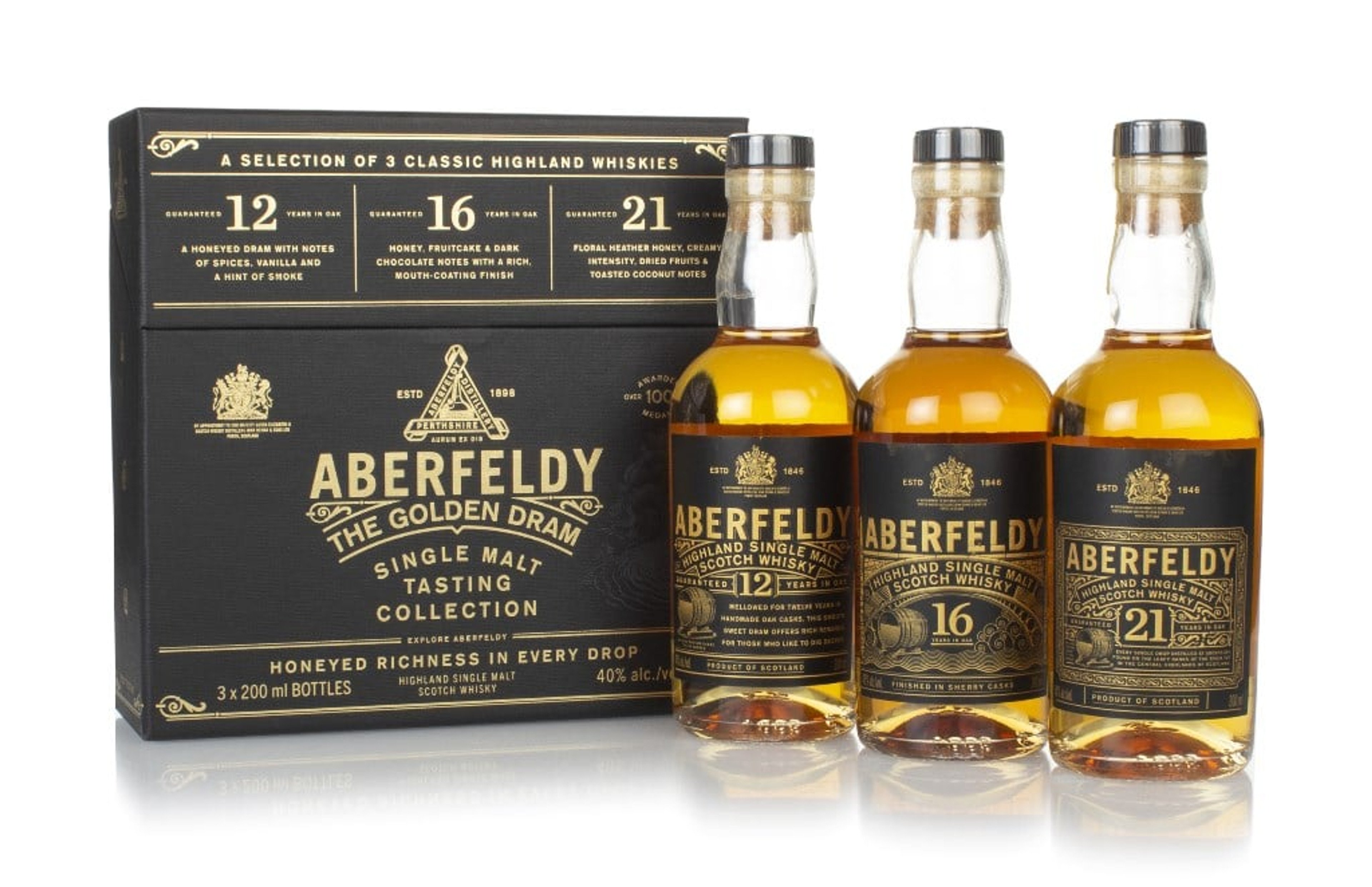 Aberfeldy The Golden Dram Tasting Collection (3 x 20cl) 60cl