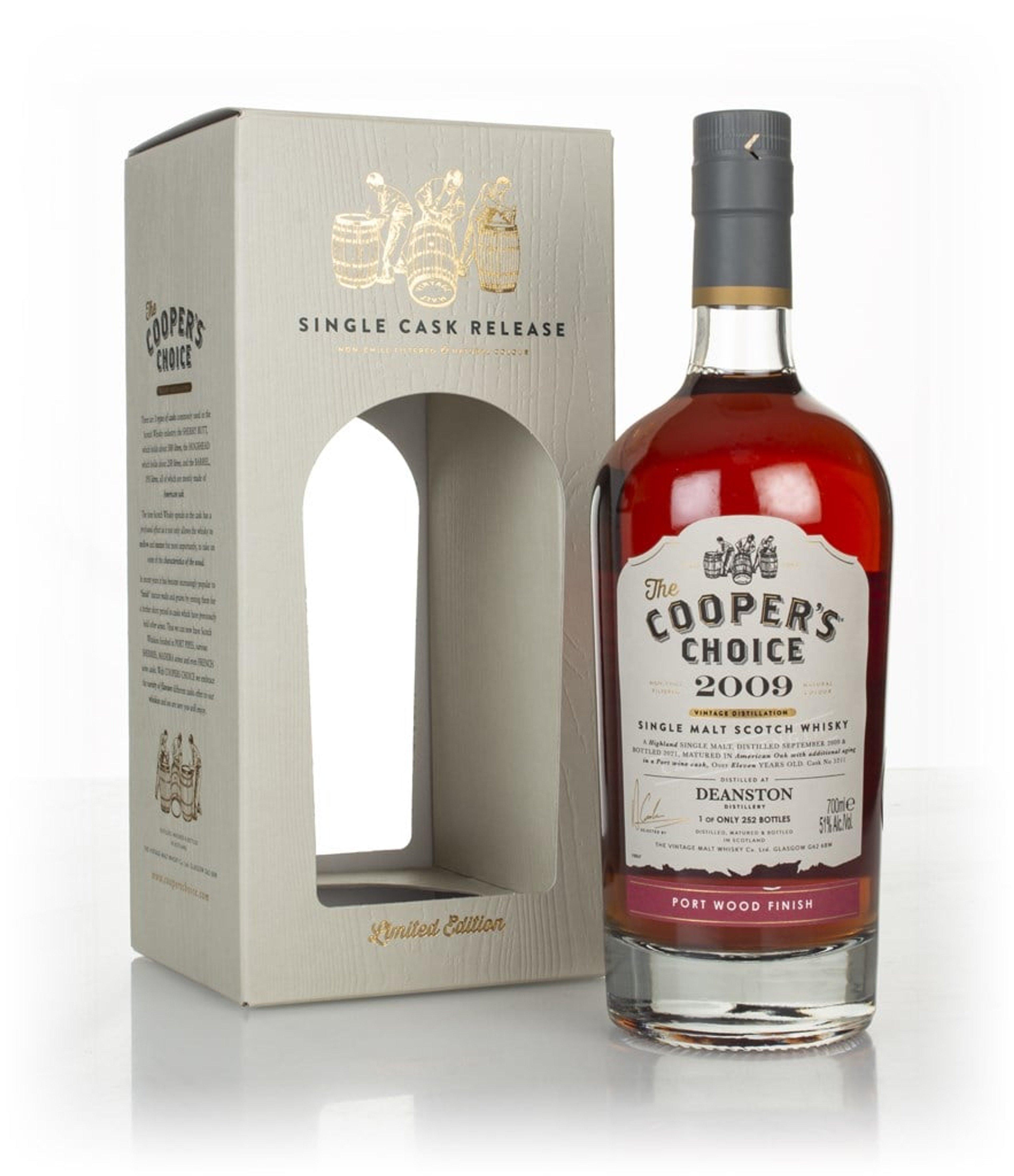 Deanston 11 Year Old 2009 (cask 5211) - The Cooper's Choice (The Vintage Malt Whisky Co,) 70cl