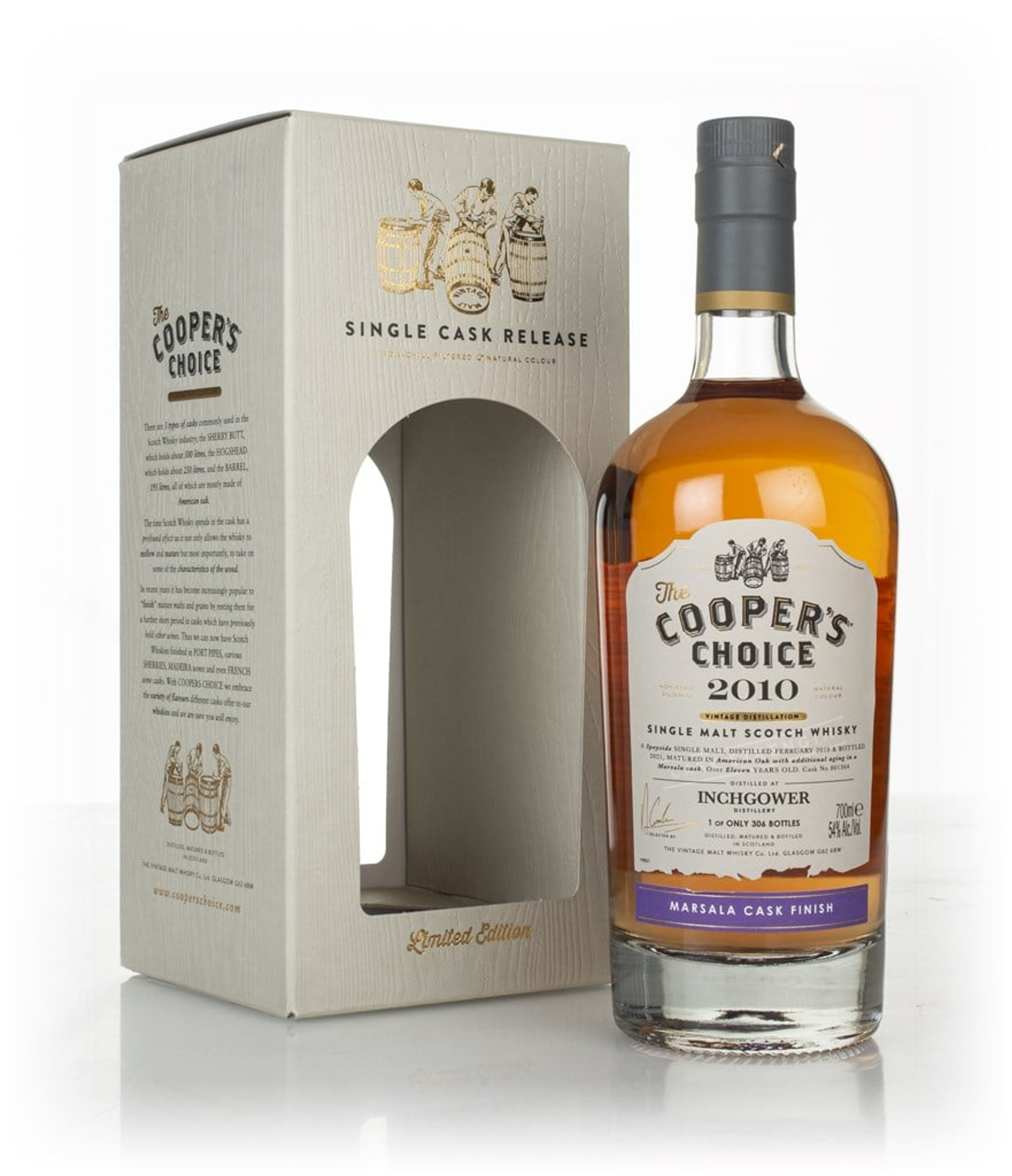 Inchgower 11 Year Old 2010 (cask 801364) - The Cooper's Choice (The Vintage Malt Whisky Co.) 70cl