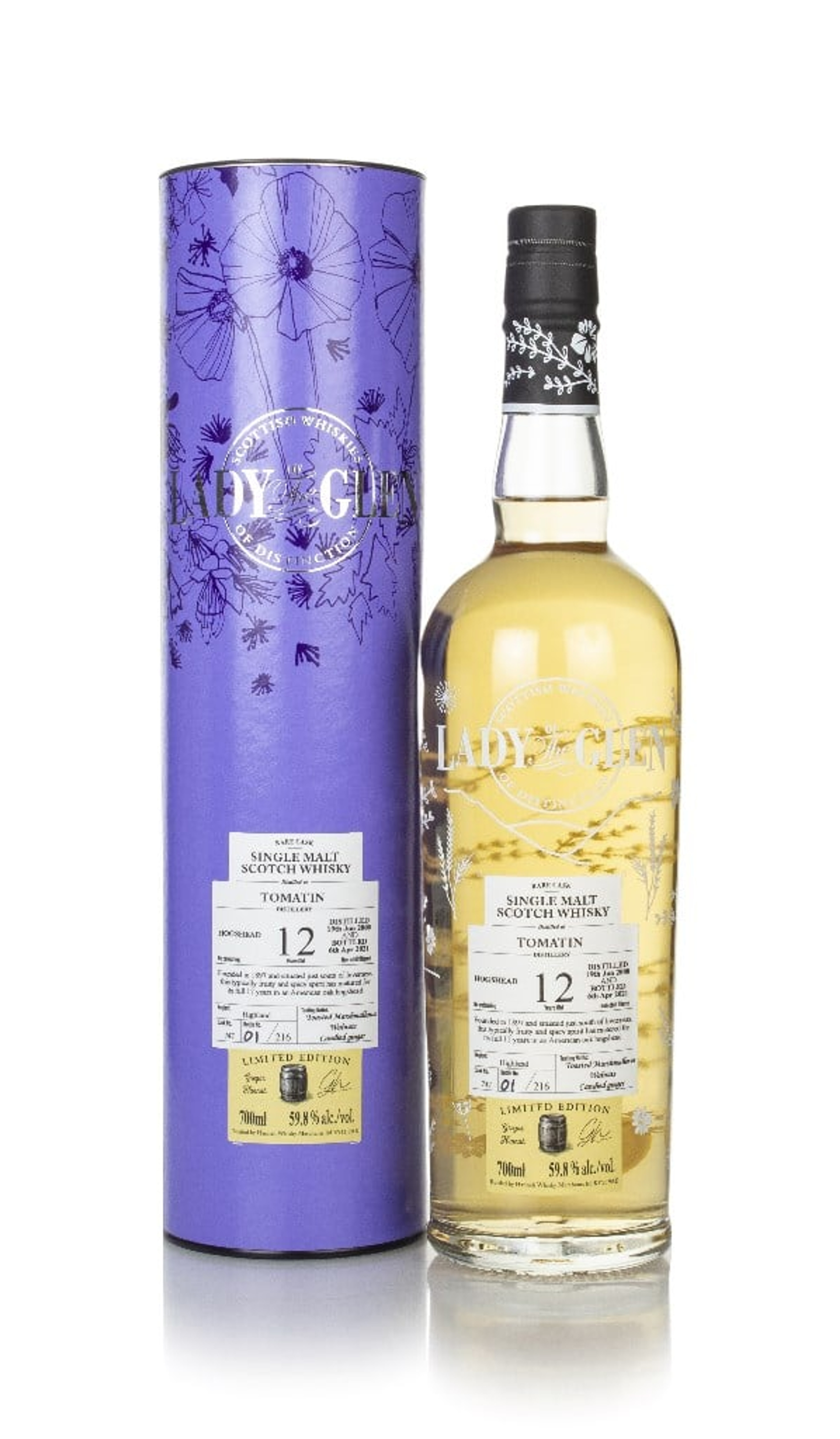 Tomatin 12 Year Old 2008 (cask 747) - Lady of the Glen (Hannah Whisky Merchants) 70cl