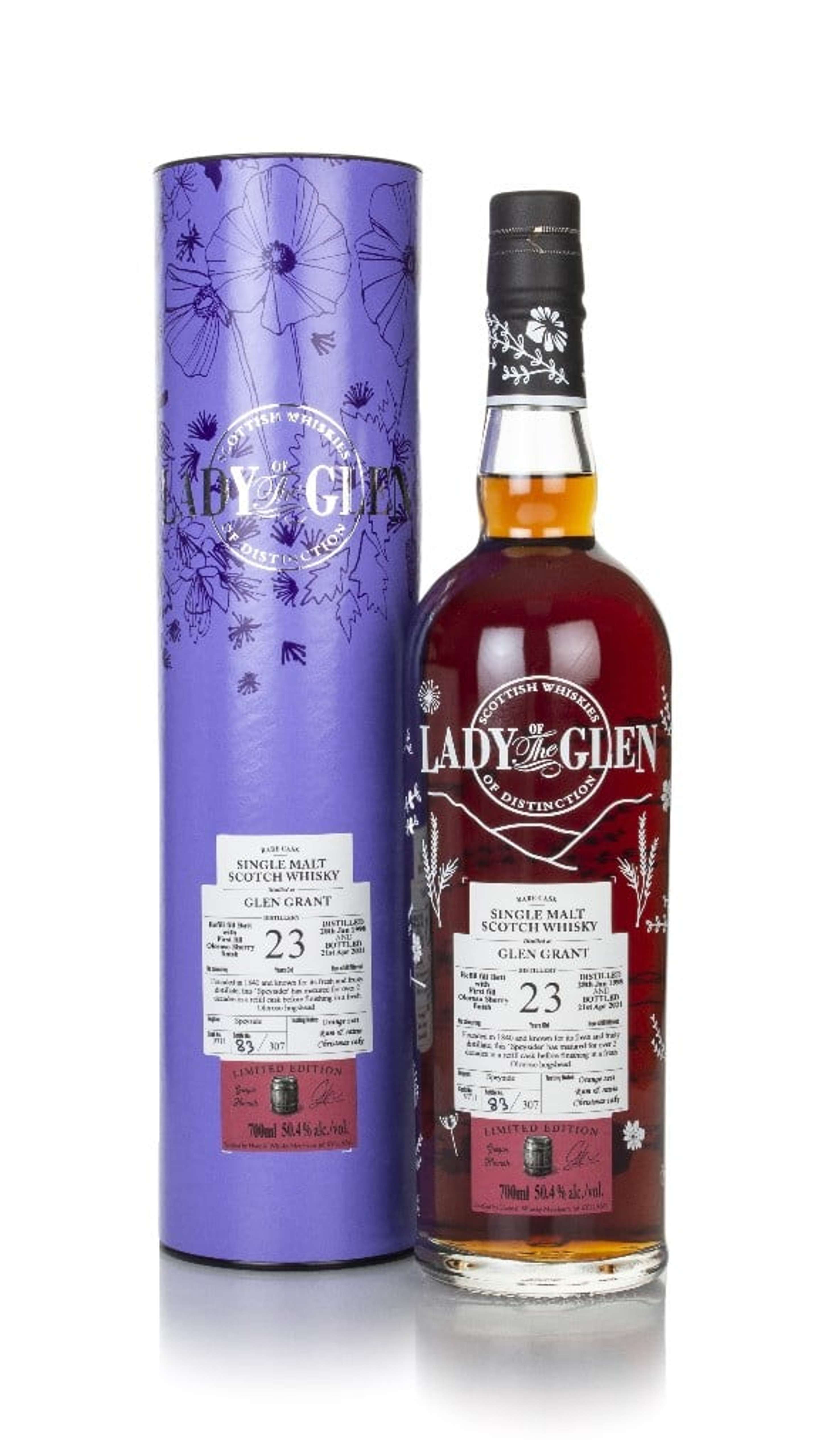Glen Grant 23 Year Old 1998 (cask 9711) - Lady of the Glen (Hannah Whisky Merchants) 70cl