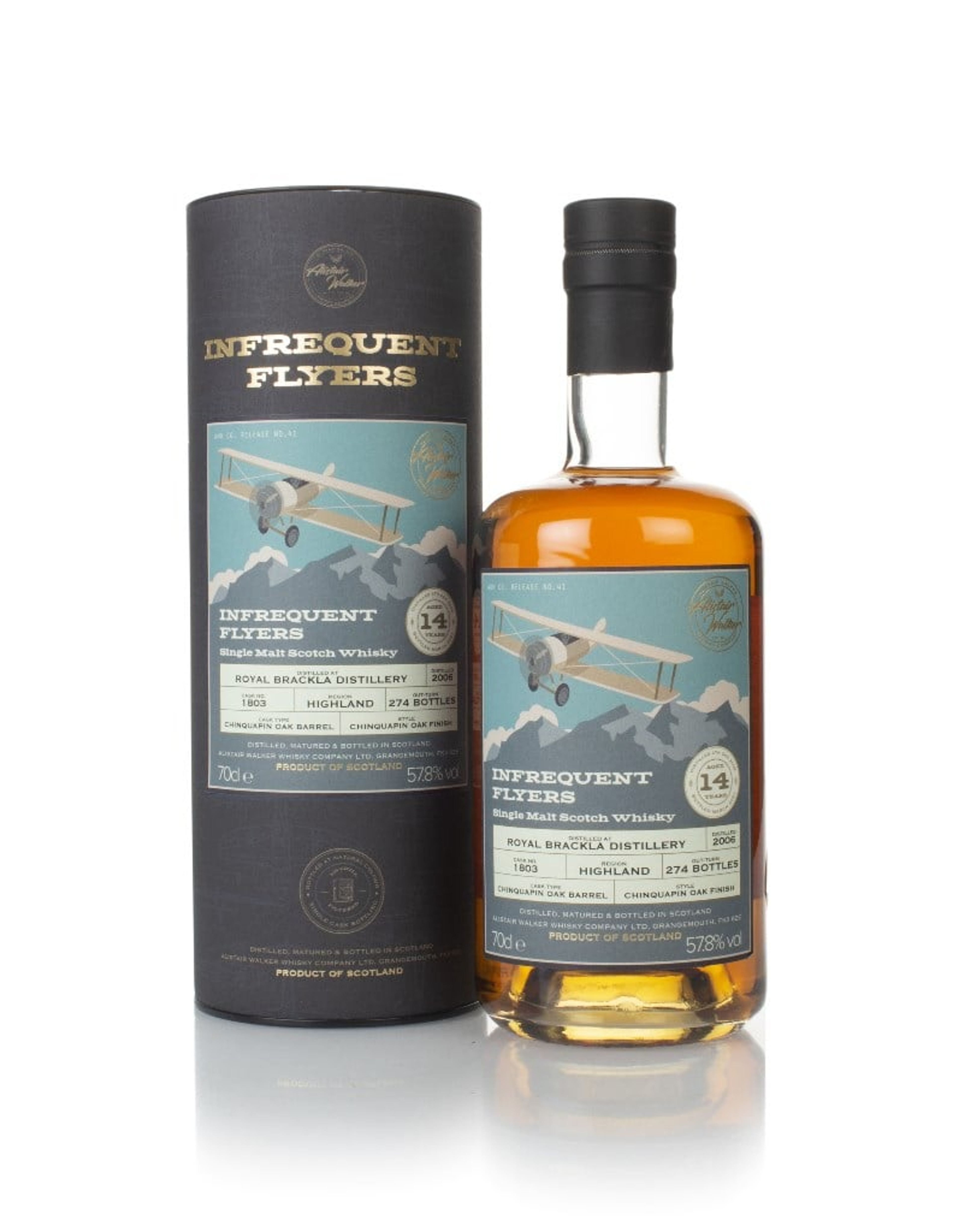 Royal Brackla 14 Year Old 2006 (cask 1803) - Infrequent Flyers (Alistair Walker) 70cl