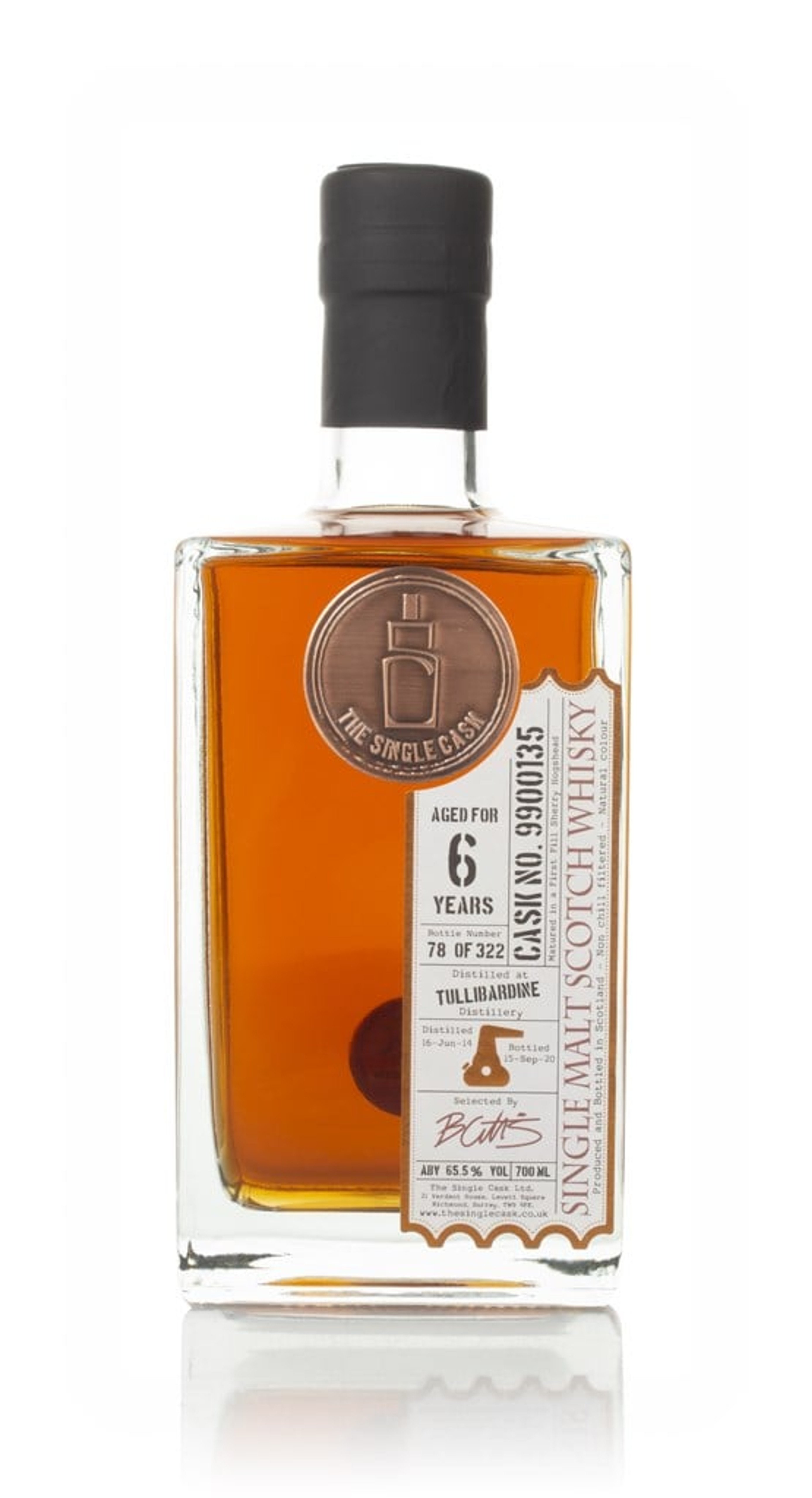 Tullibardine 6 Year Old 2014 (cask 9900135) - The Single Cask 70cl