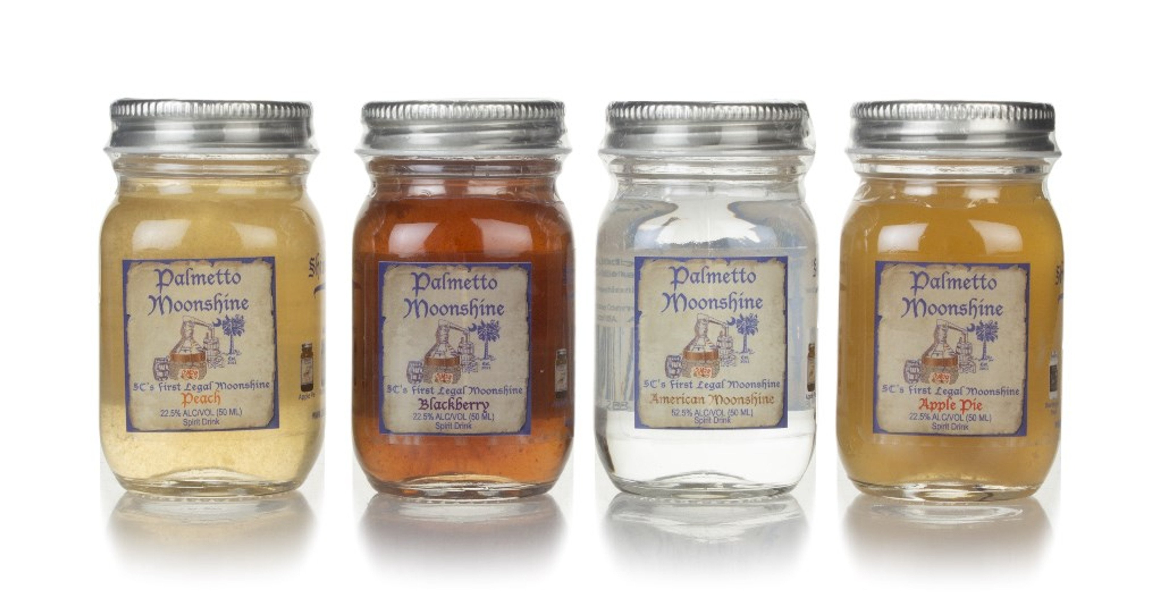 Palmetto Moonshine Miniatures Set (4 x 50ml) 20cl