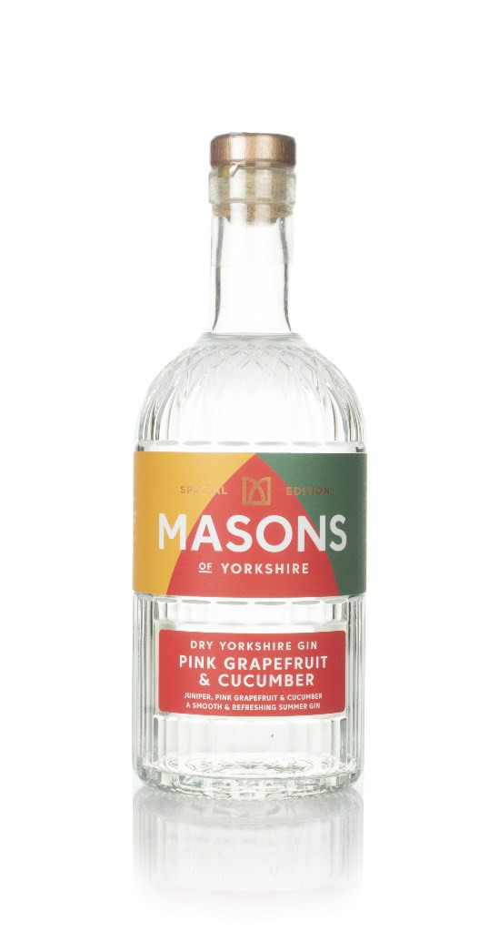 Masons Dry Yorkshire Gin - Pink Grapefruit & Cucumber 70cl