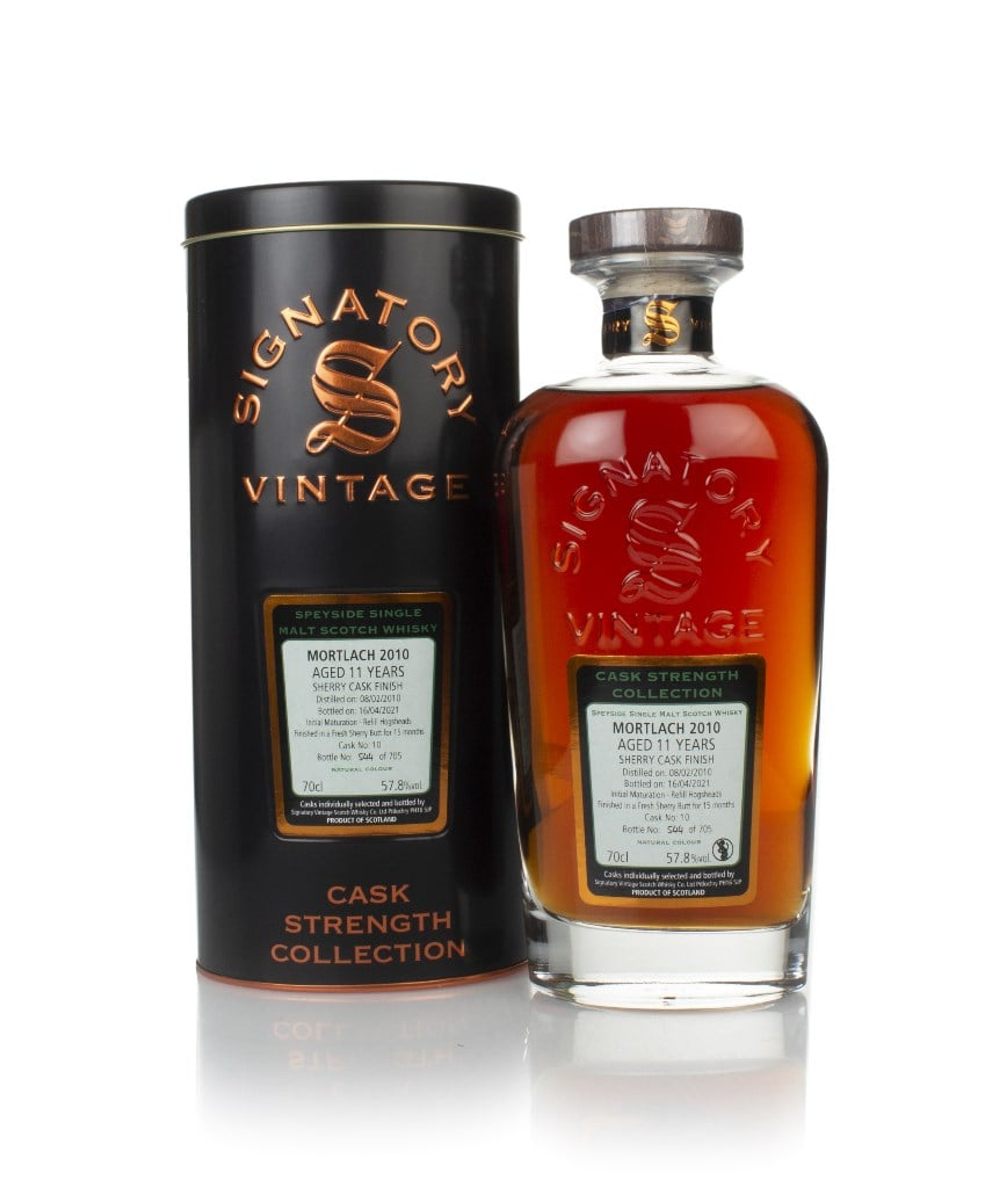 Mortlach 11 Year Old 2010 (cask 10) - Cask Strength Collection (Signatory) 70cl