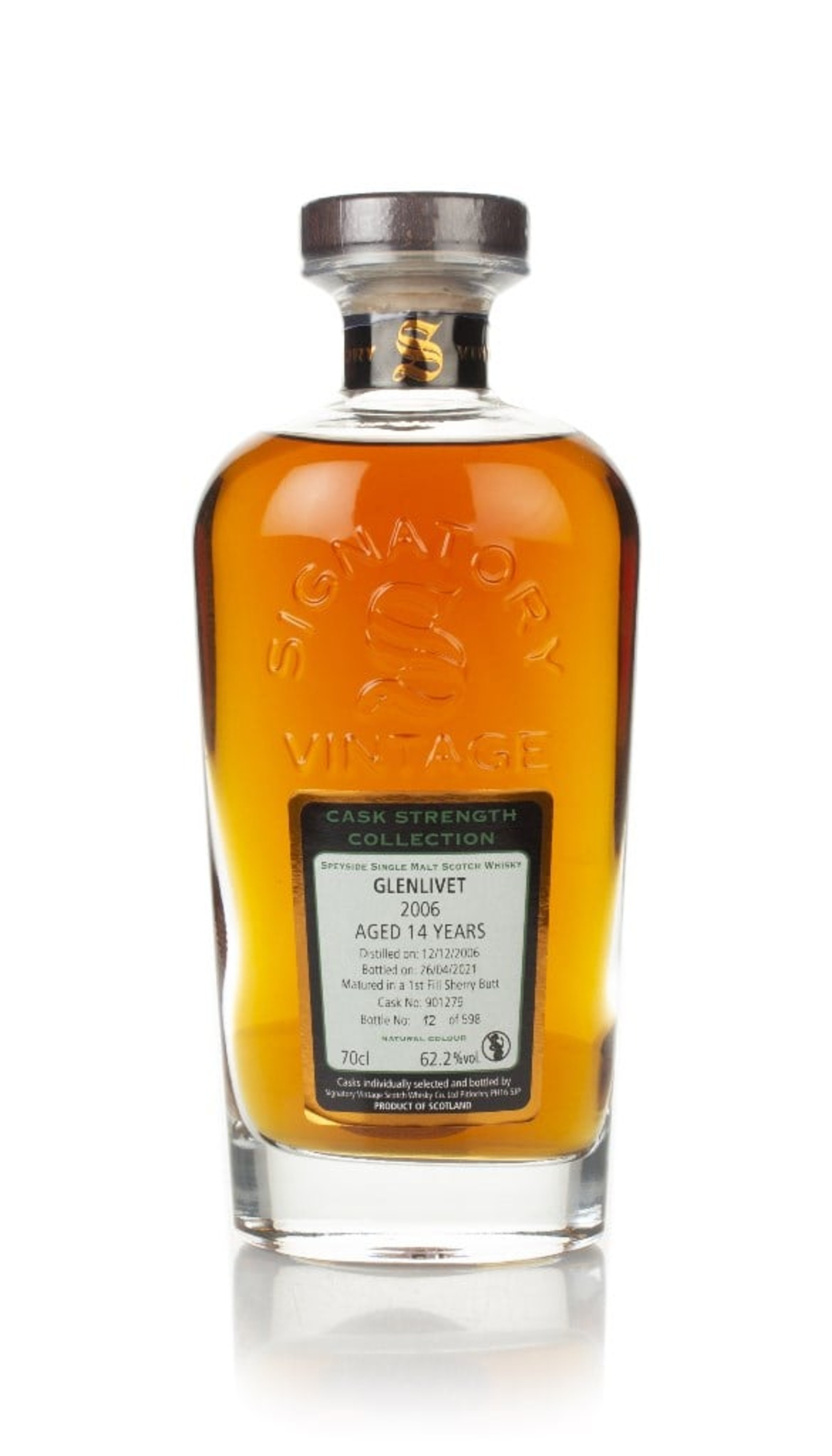 Glenlivet 14 Year Old 2006 (cask 901279) - Cask Strength Collection (Signatory) 70cl