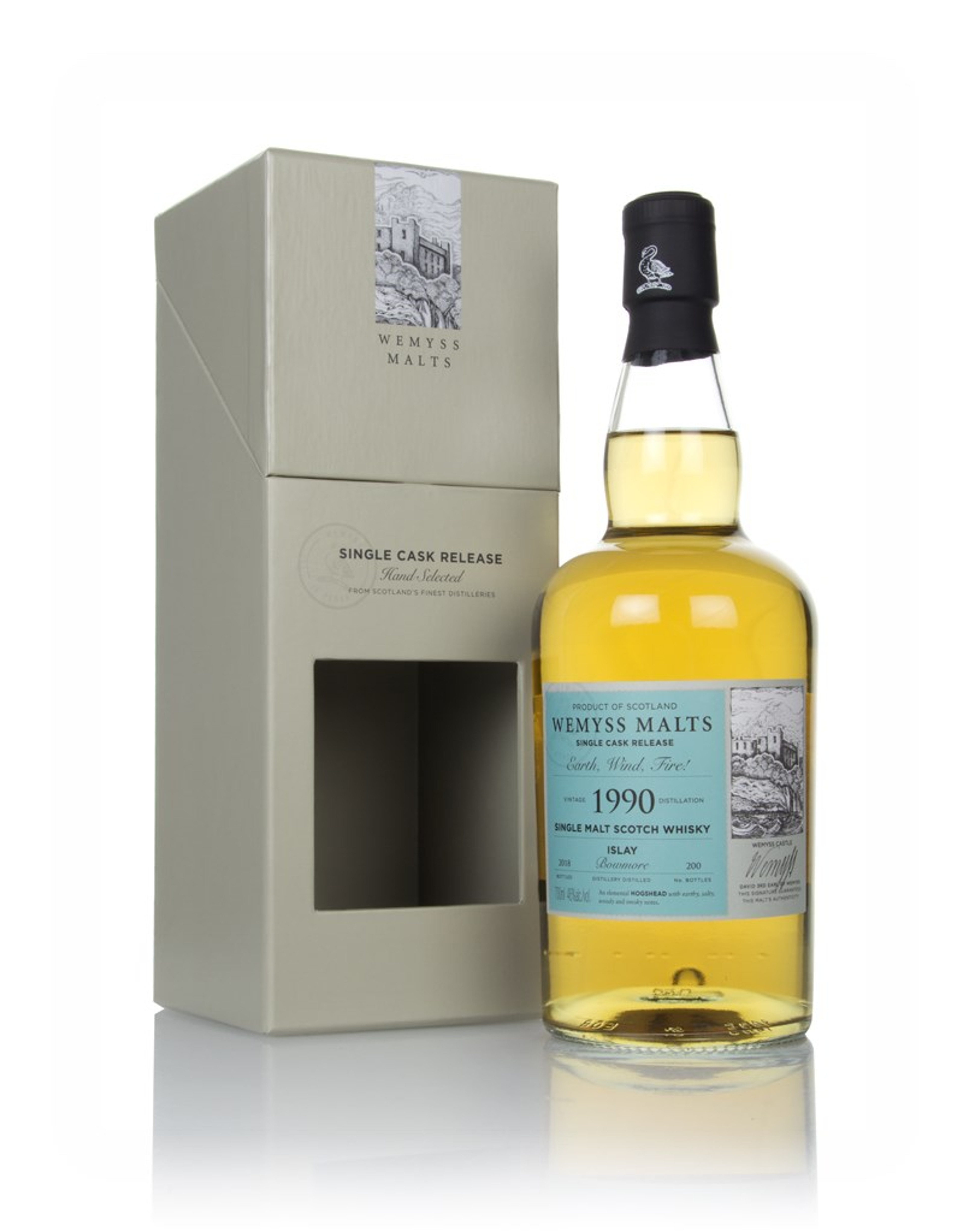 Earth, Wind, Fire! 1990 (bottled 2018) - Wemyss Malts (Bowmore) 70cl