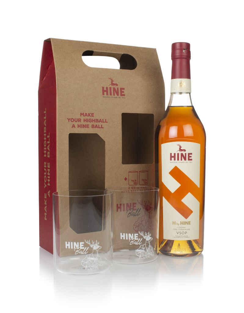 H by Hine VSOP Gift Pack with 2x Glasses 70cl